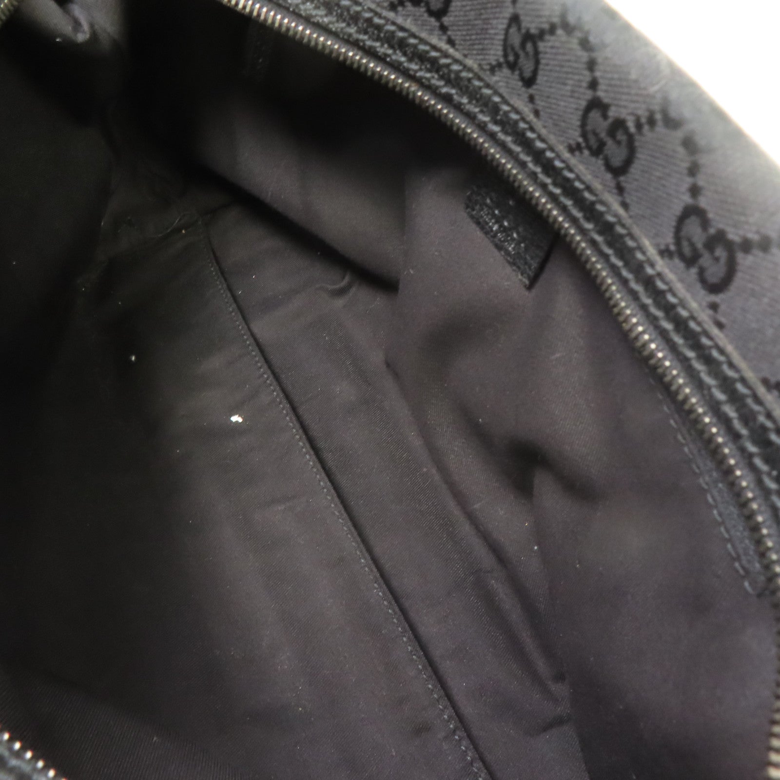 GUCCI 帆布Hand Bag黑扣手挽袋黑色