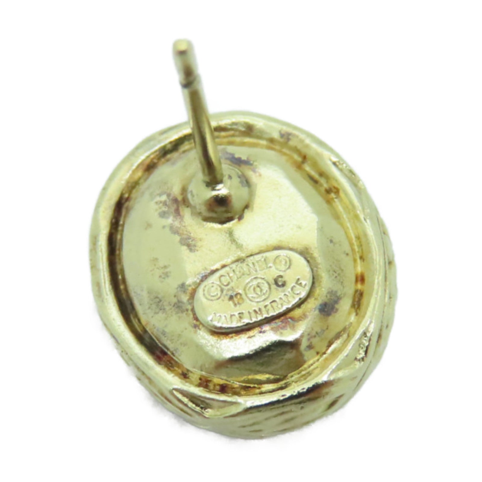 CHANEL 金屬Earrings耳環金色/米色