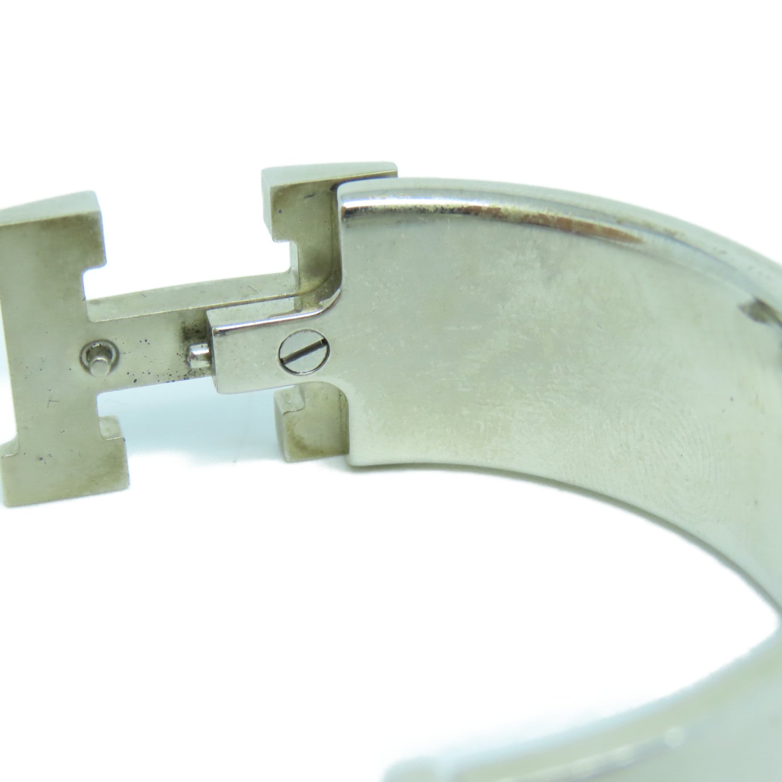 HERMES 金屬Clic H Bracelet手鐲Pink Delirium粉紅色