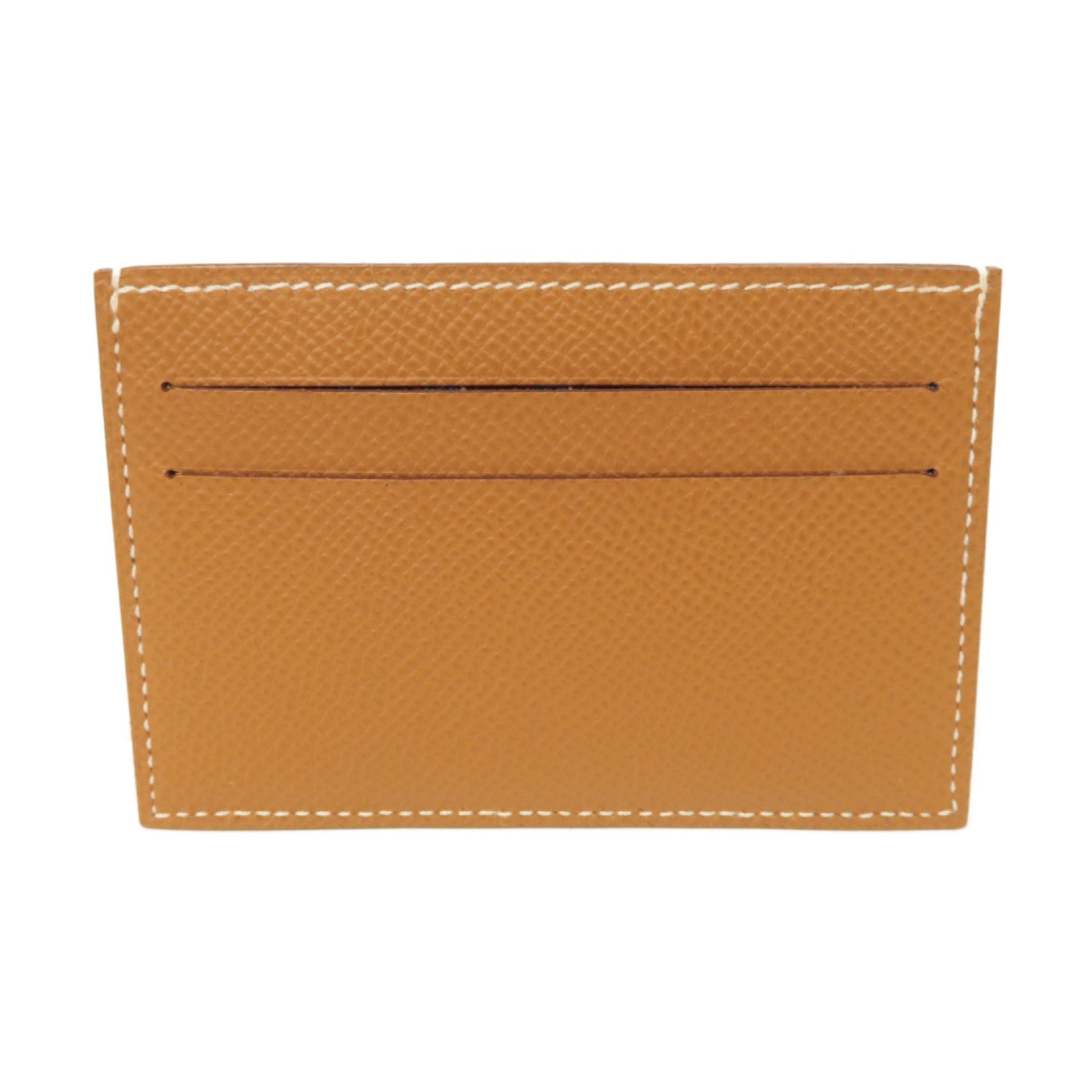 HERMES Epsom皮革Card Case卡片套棕色