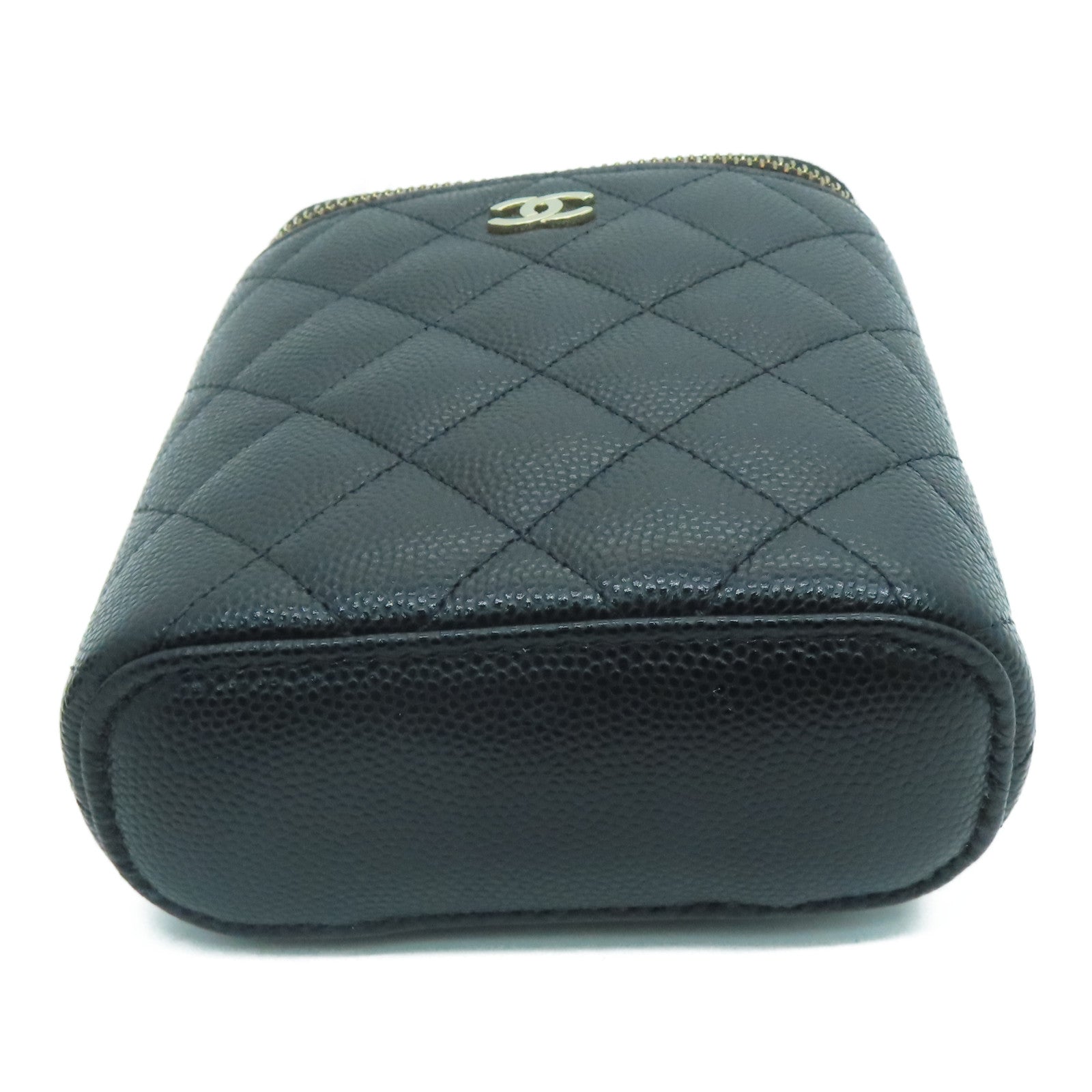 CHANEL 【激減優惠】菱格Caviar皮革Chain Shoulder鏈帶肩背袋黑色