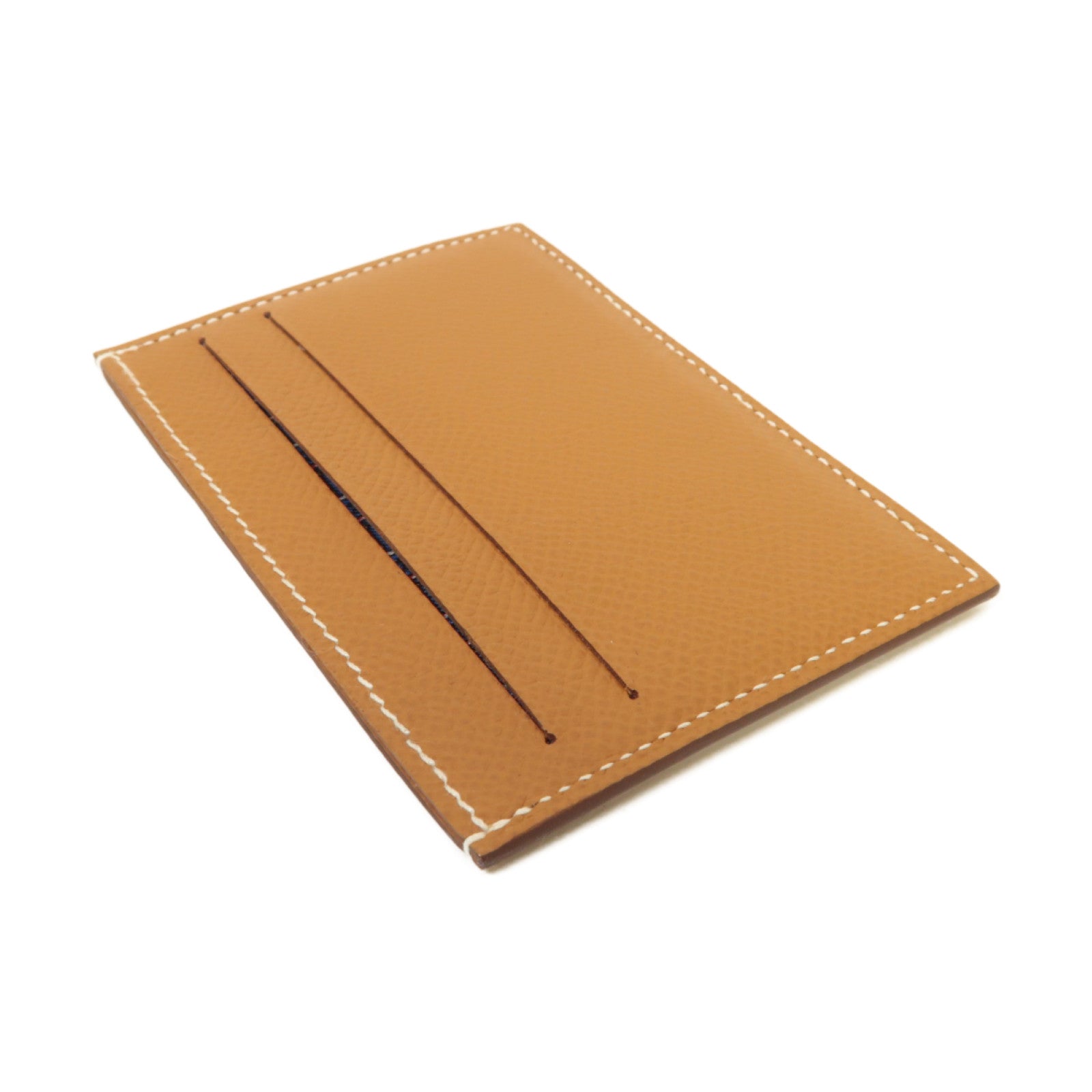 HERMES Epsom皮革Card Case卡片套棕色