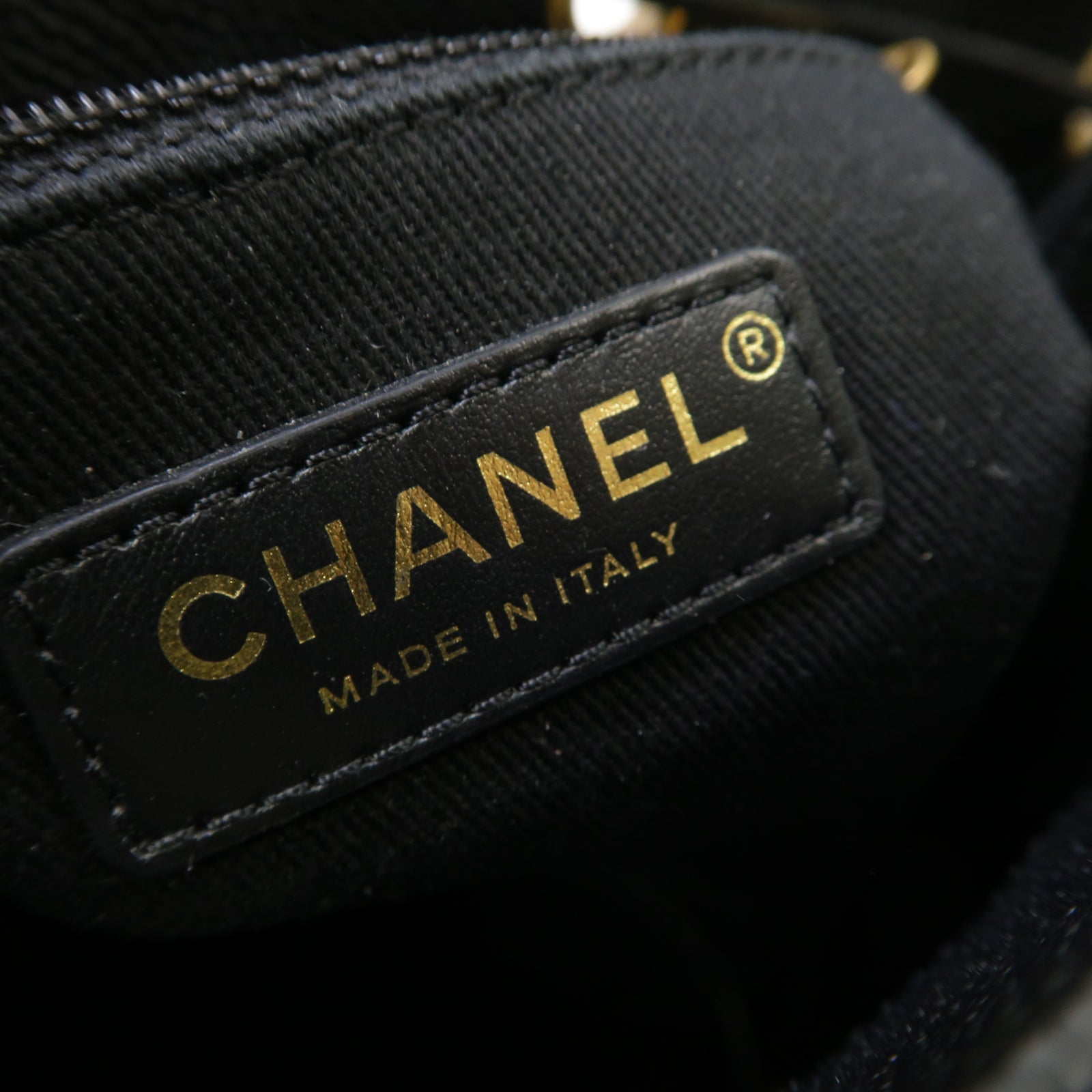 CHANEL 菱格Caviar皮革2way Chain Shoulder Bag金扣手挽肩背兩用袋黒色