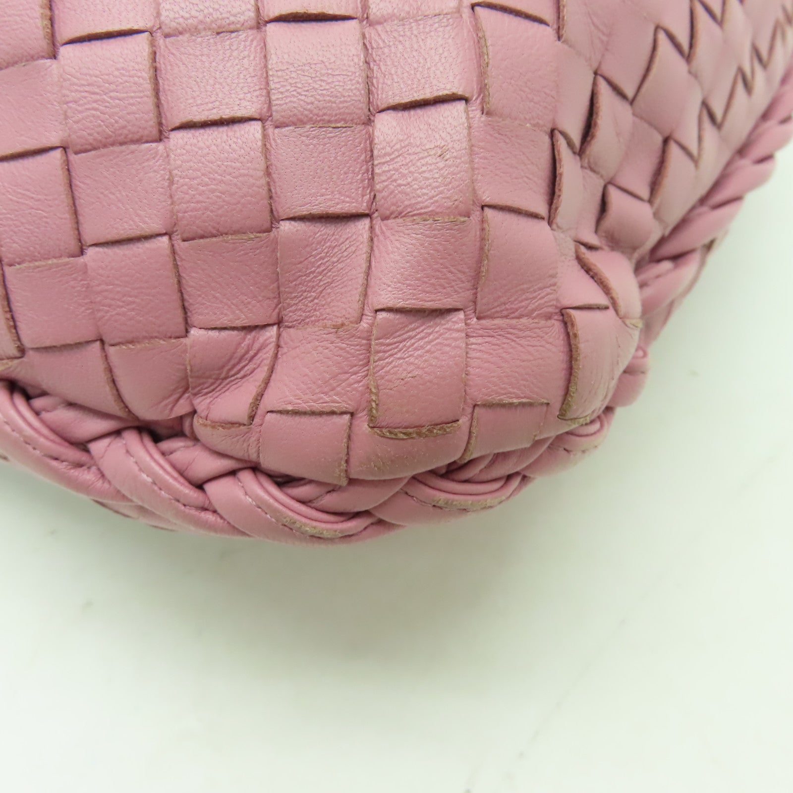 BOTTEGA VENETA 羊皮皮革Shoulder Bag肩背袋粉紅色
