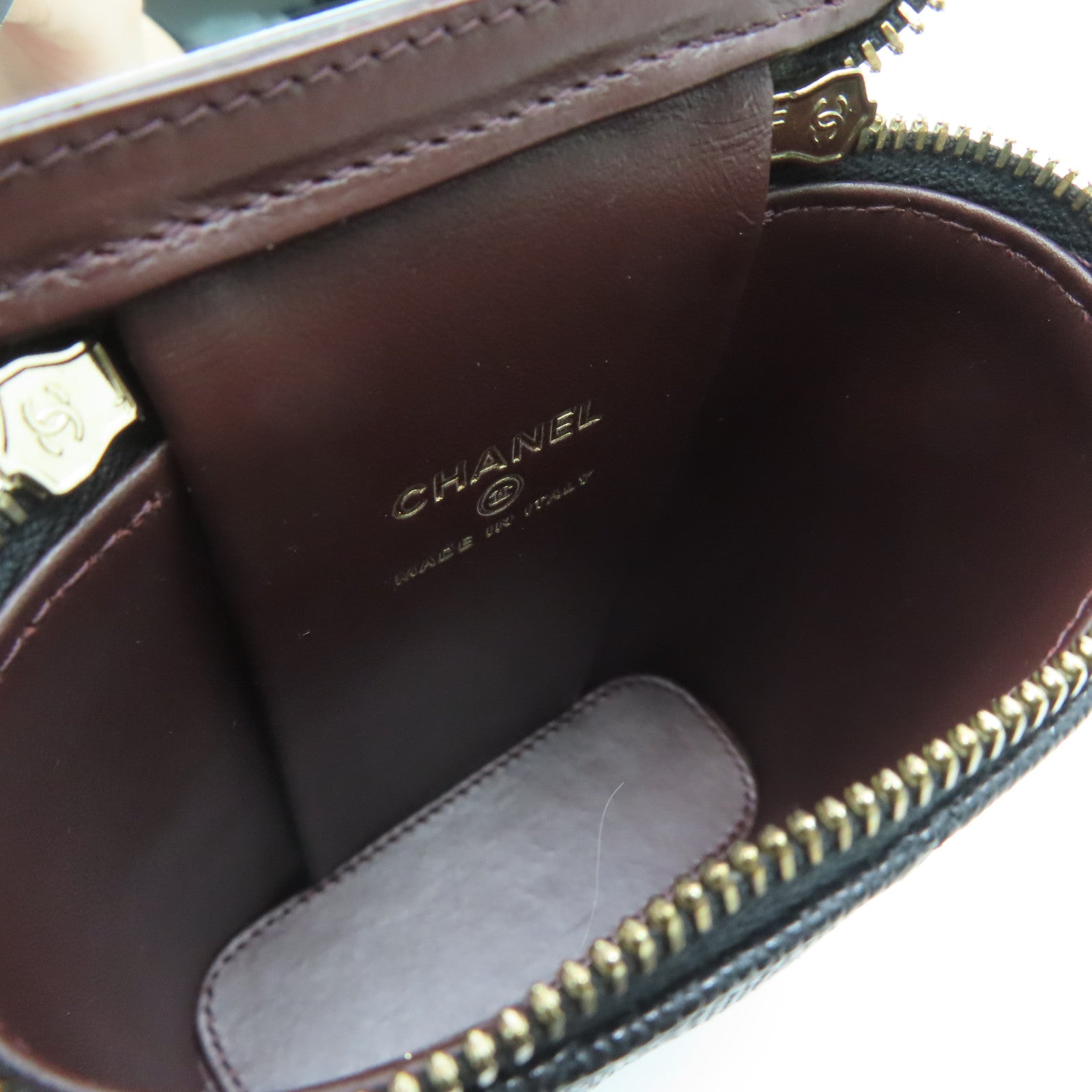 CHANEL 【激減優惠】菱格Caviar皮革Chain Shoulder鏈帶肩背袋黑色