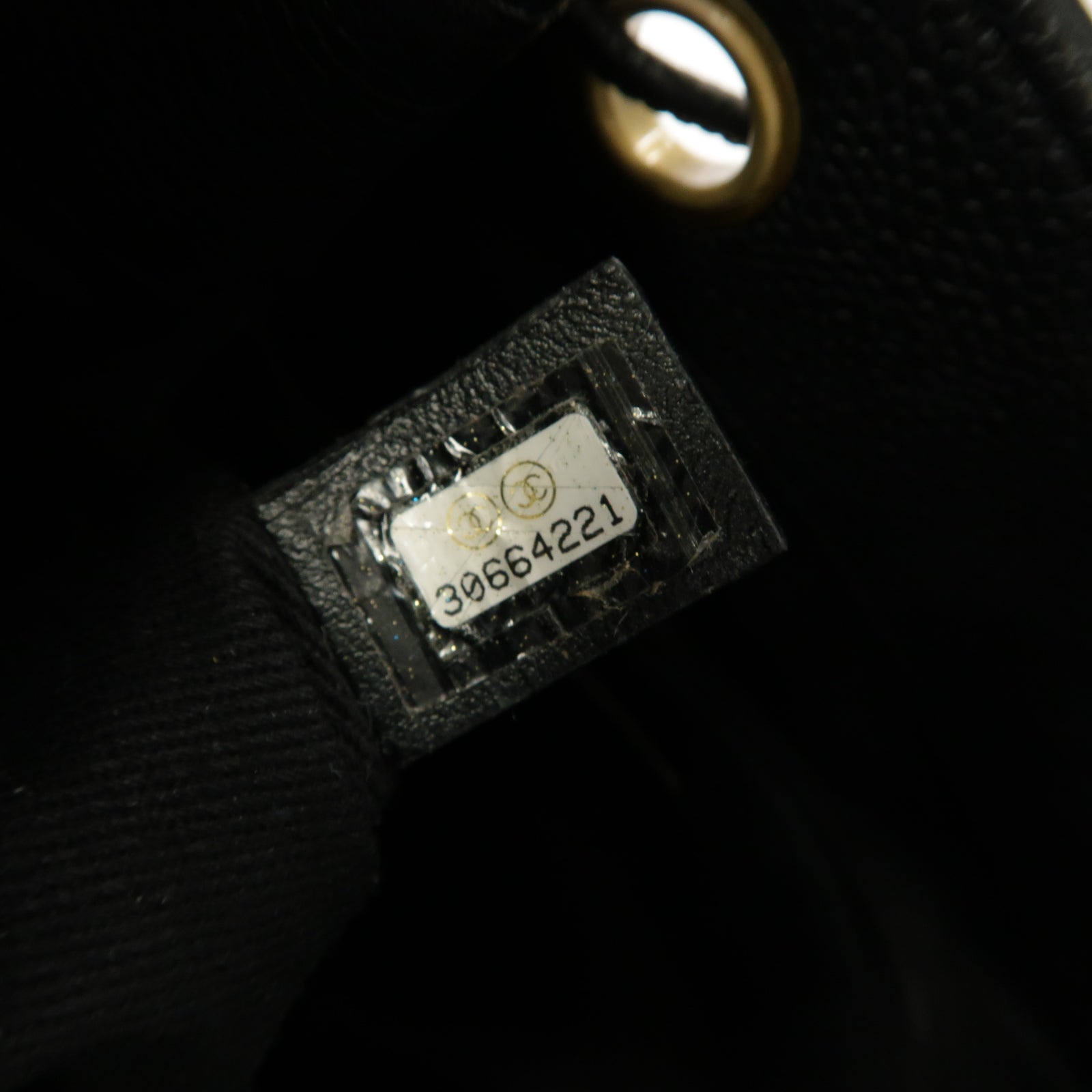CHANEL 菱格Caviar皮革2way Chain Shoulder Bag金扣手挽肩背兩用袋黒色