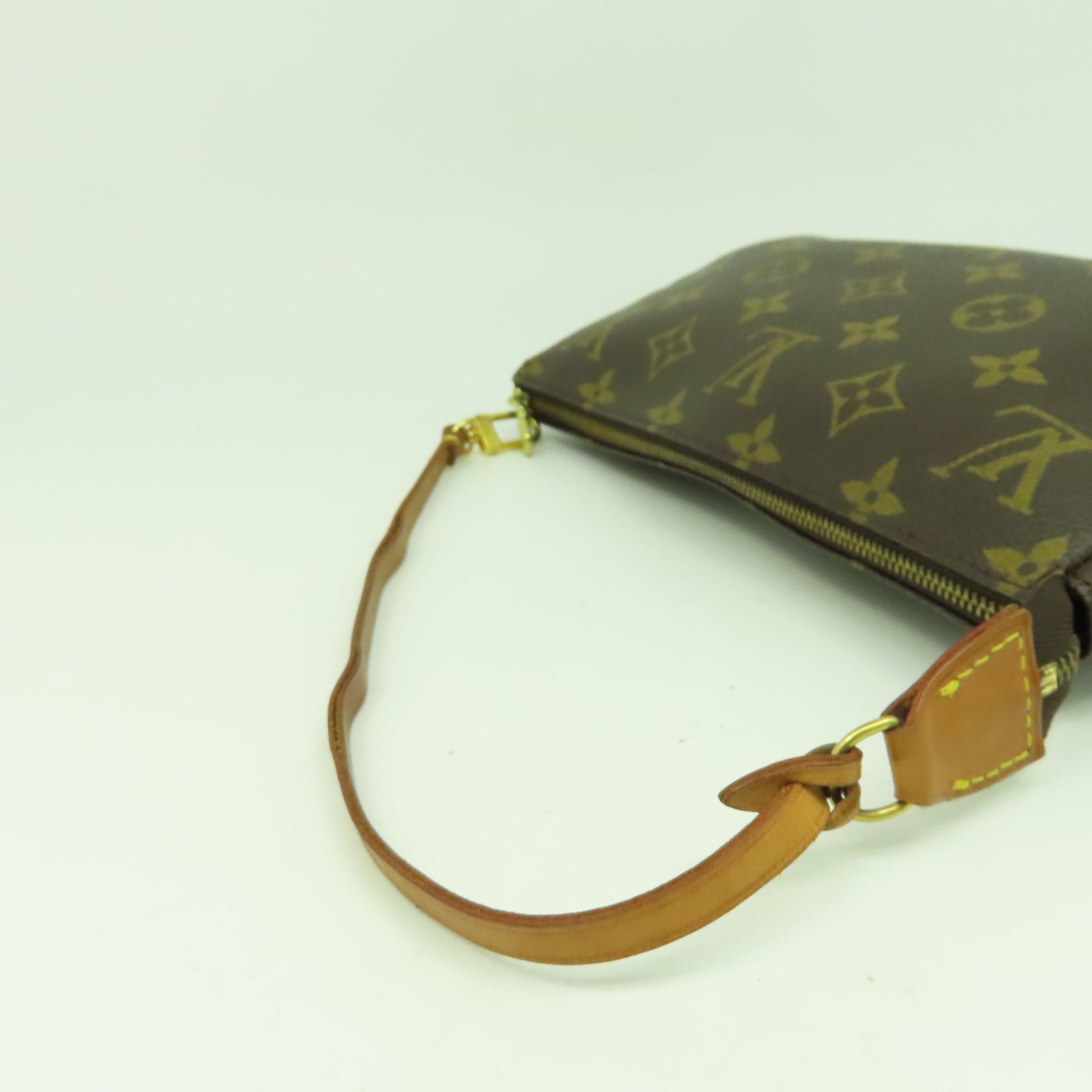LOUIS VUITTON Monogram Accessories Pouch金扣手挽袋啡色