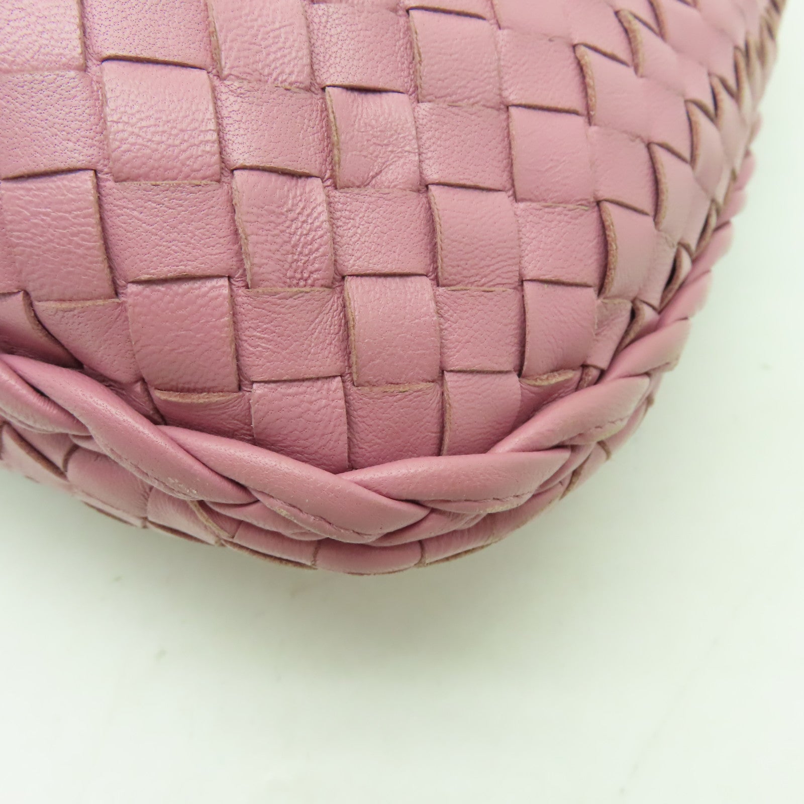 BOTTEGA VENETA 羊皮皮革Shoulder Bag肩背袋粉紅色