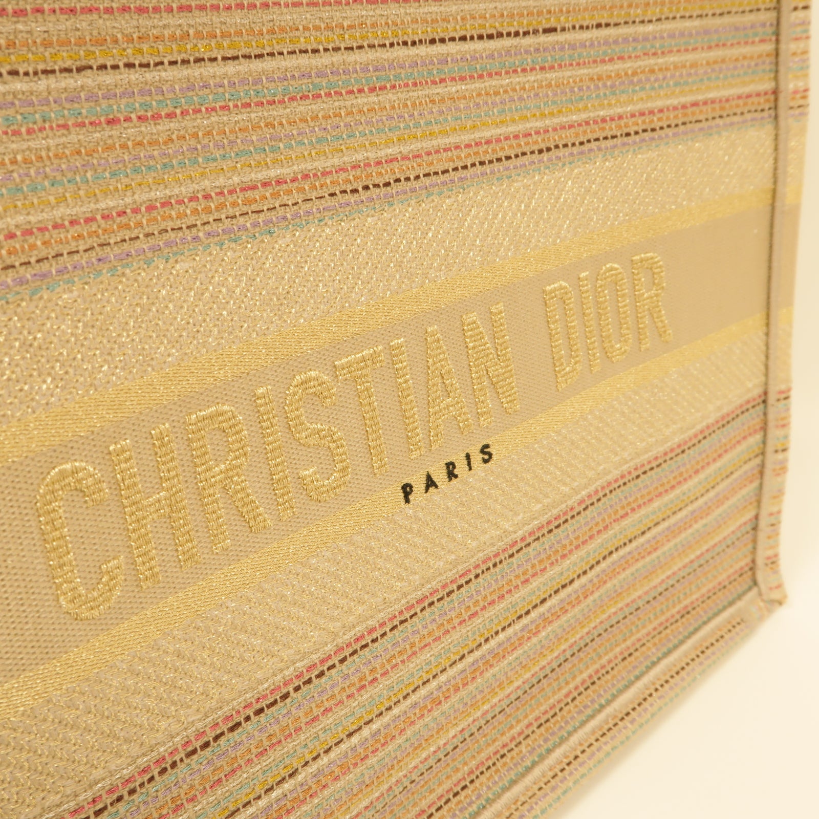 Dior 帆布Book Tote Bag手挽袋金色