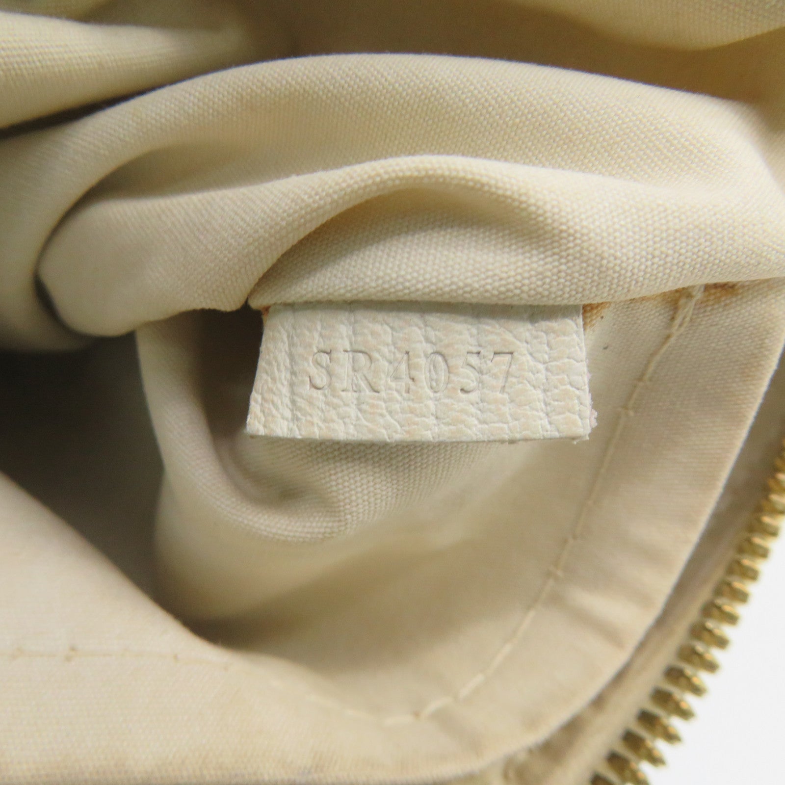 LOUIS VUITTON [Sharp discount] Monogram Mini Lin Marina PM gold buckle handle shoulder bag beige