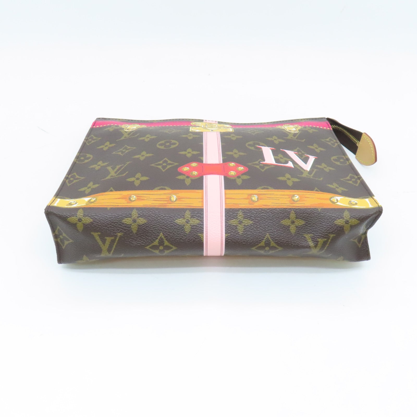 LOUIS VUITTON Monogram Toiletry 26金扣手拿包啡色