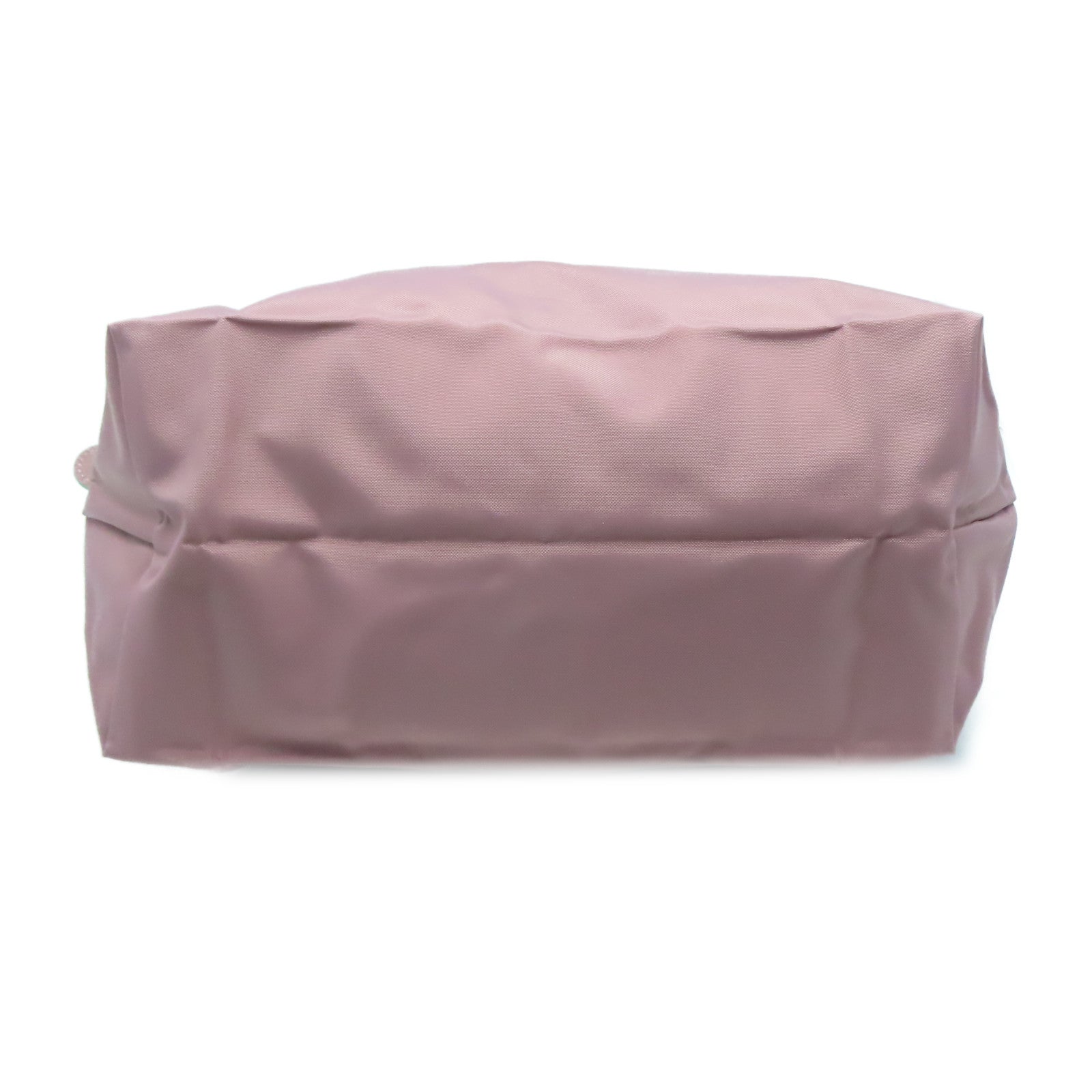 Longchamp 尼龍Tote Bag銀扣肩背袋粉紅色