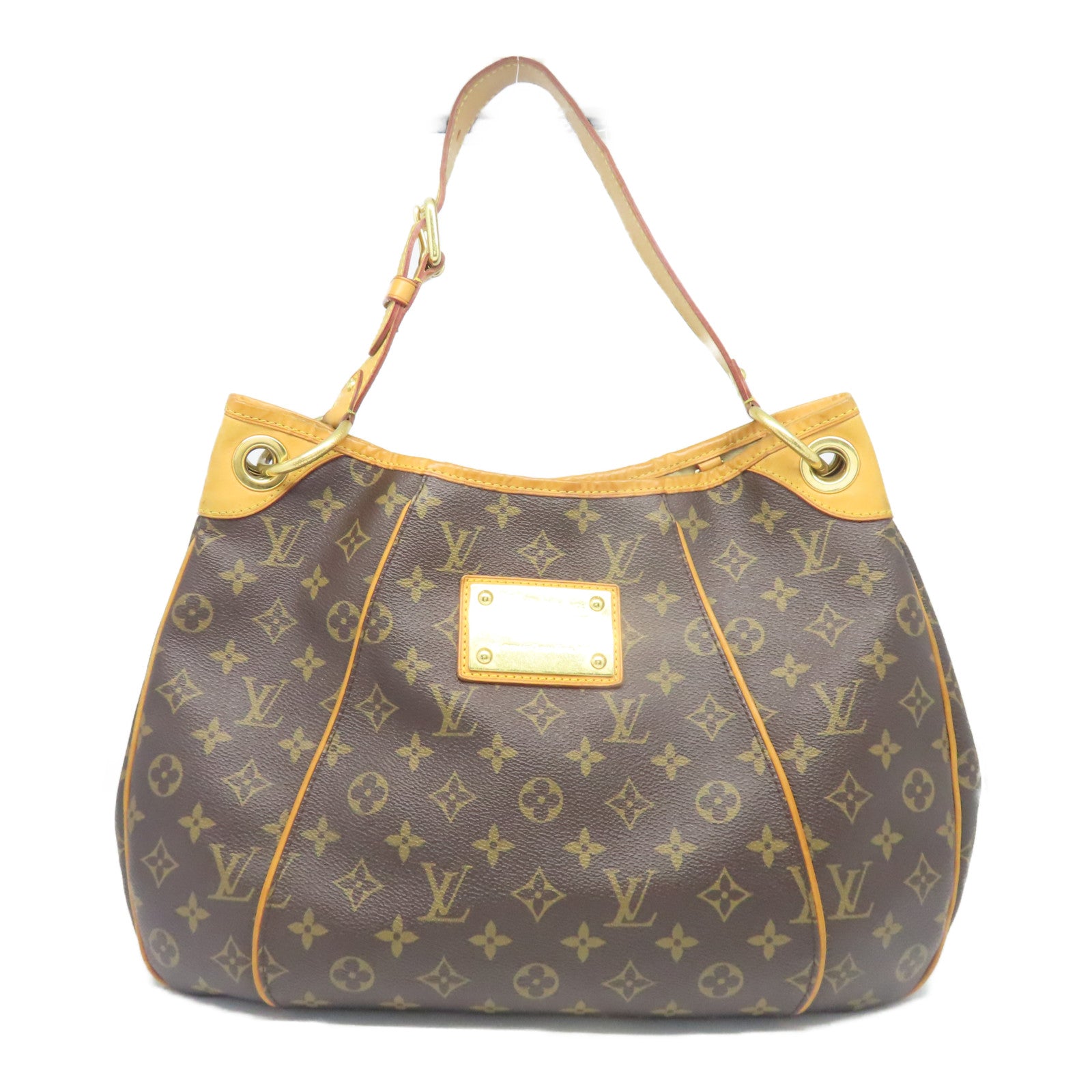 LOUIS VUITTON 【激減優惠】Monogram Galliera PM金扣手挽袋啡色