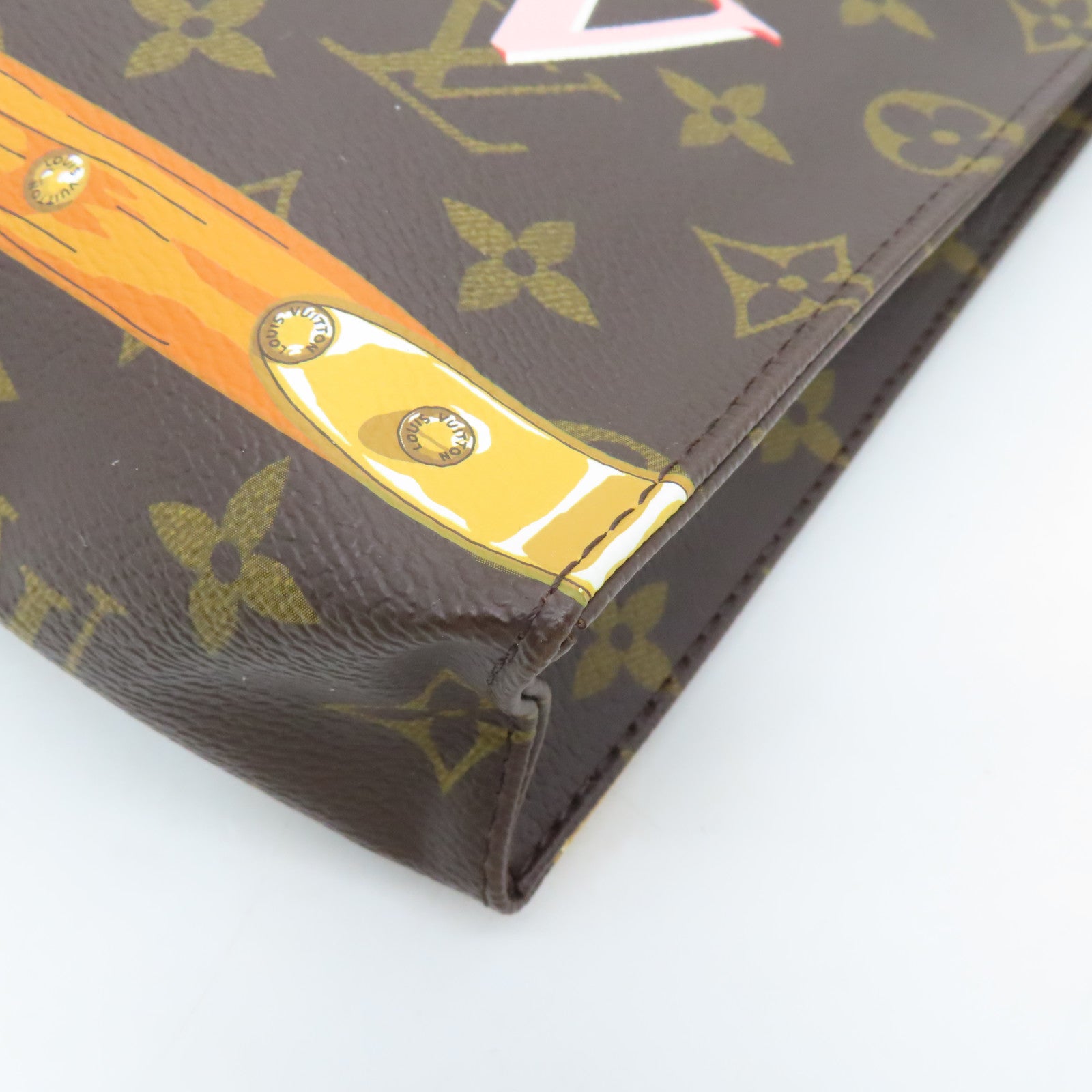 LOUIS VUITTON Monogram Toiletry 26金扣手拿包啡色