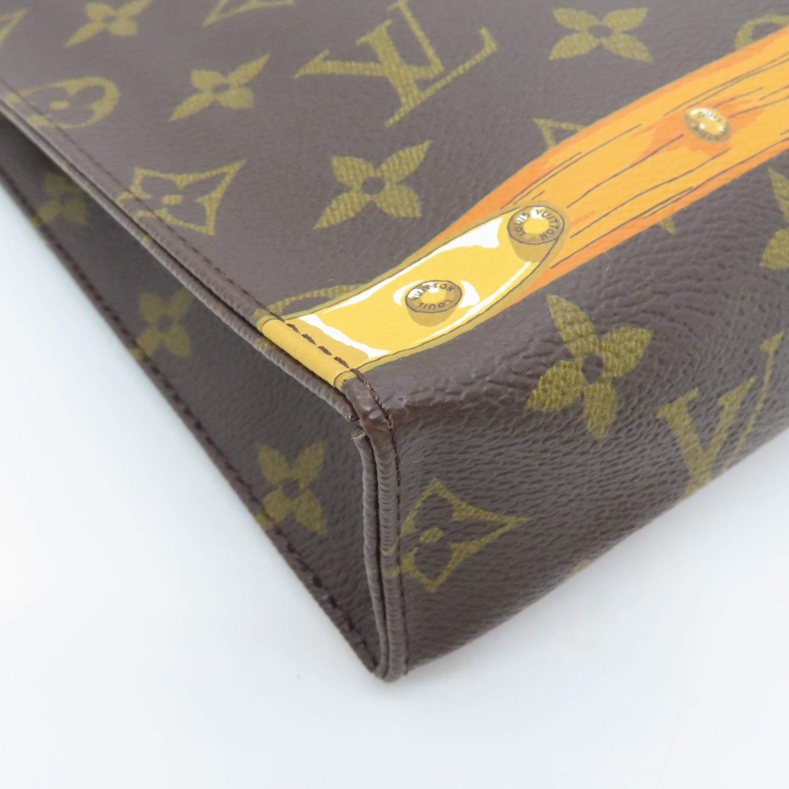 LOUIS VUITTON Monogram Toiletry 26金扣手拿包啡色