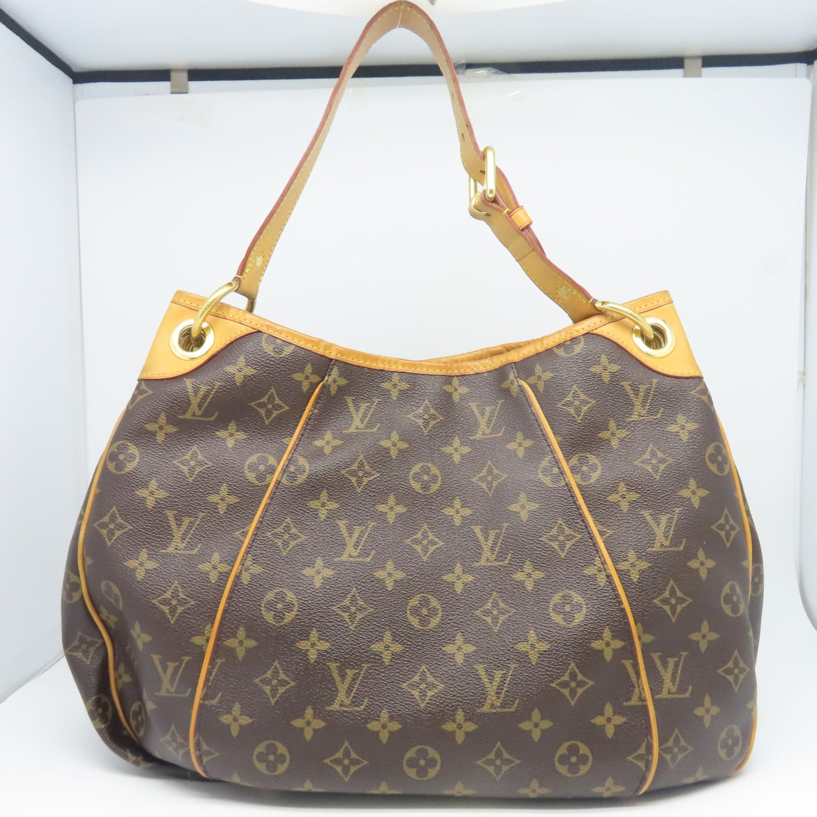 LOUIS VUITTON 【激減優惠】Monogram Galliera PM金扣手挽袋啡色