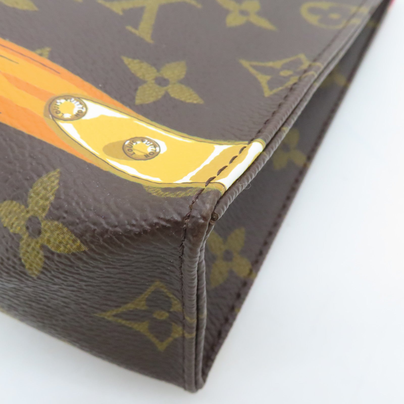 LOUIS VUITTON Monogram Toiletry 26金扣手拿包啡色