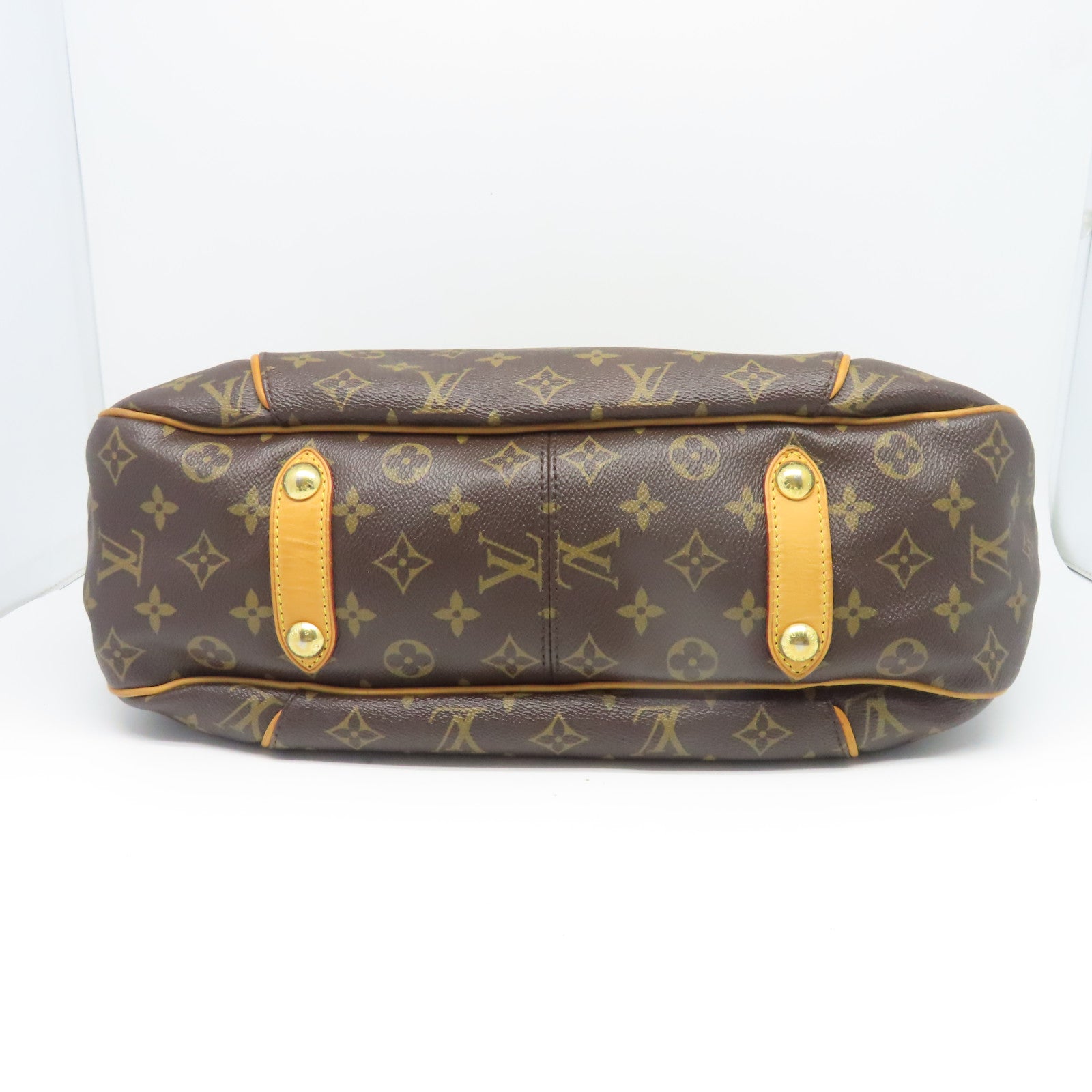 LOUIS VUITTON 【激減優惠】Monogram Galliera PM金扣手挽袋啡色