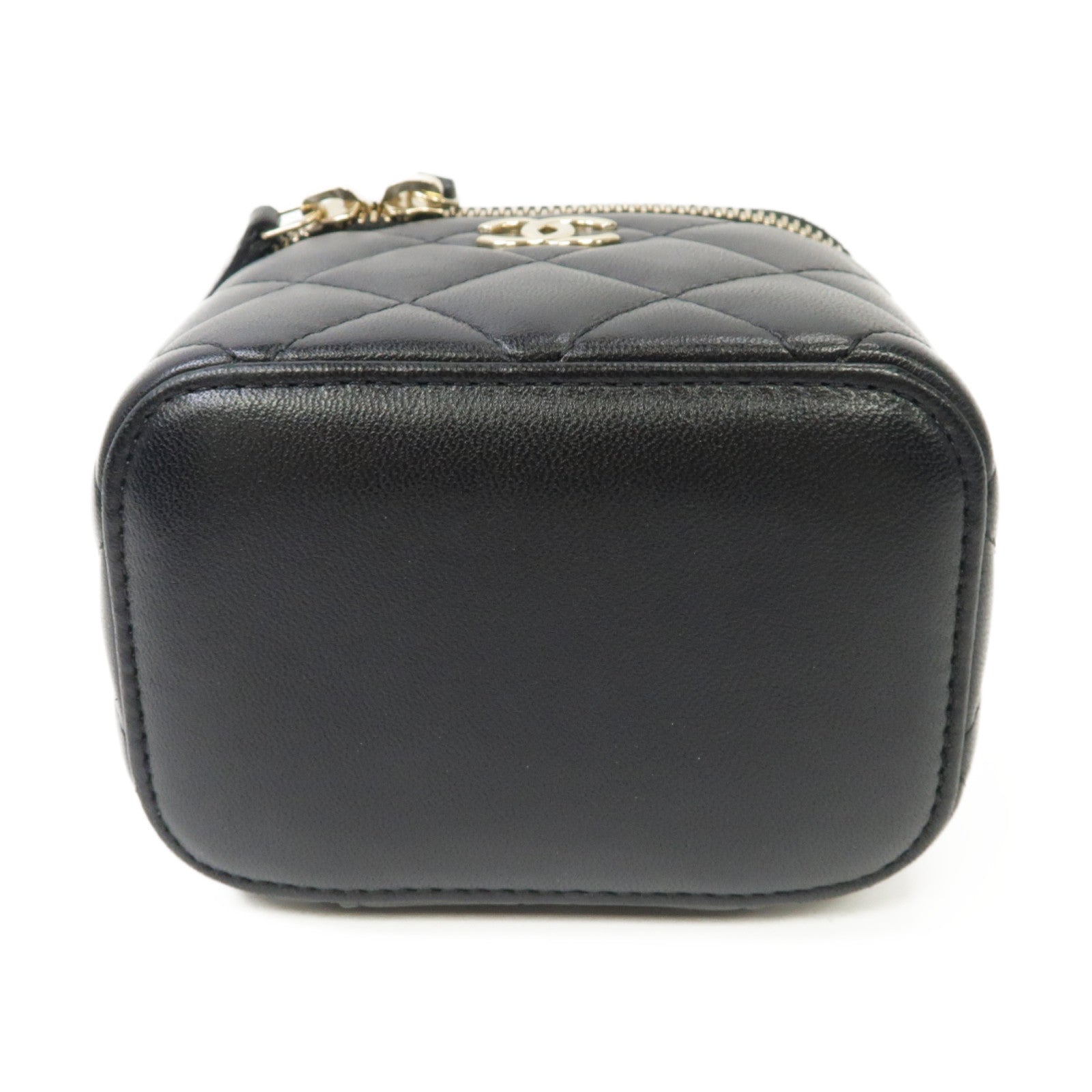 CHANEL 菱格羊皮皮革2way Chain Shoulder Bag金扣手挽肩背兩用袋黒色