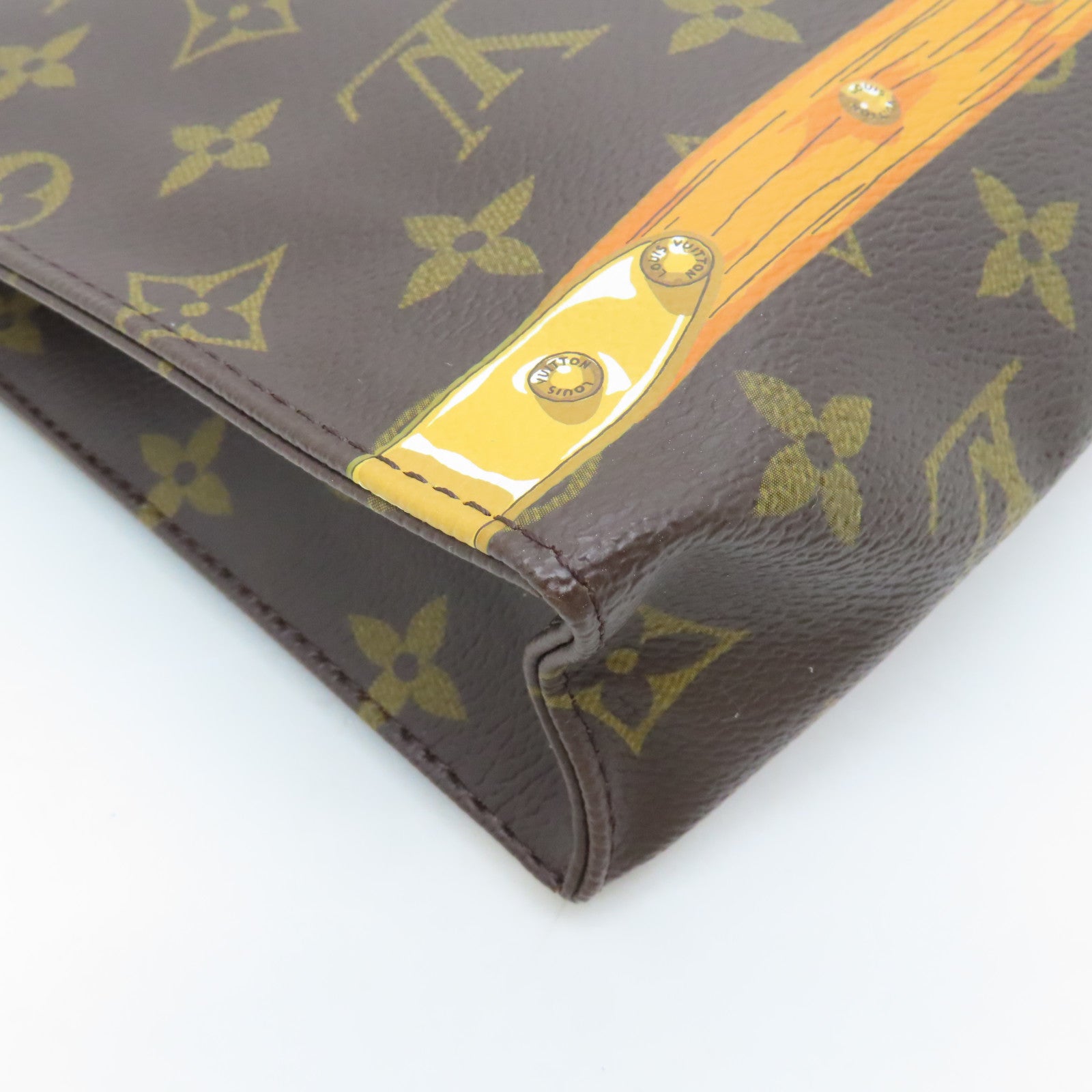 LOUIS VUITTON Monogram Toiletry 26金扣手拿包啡色