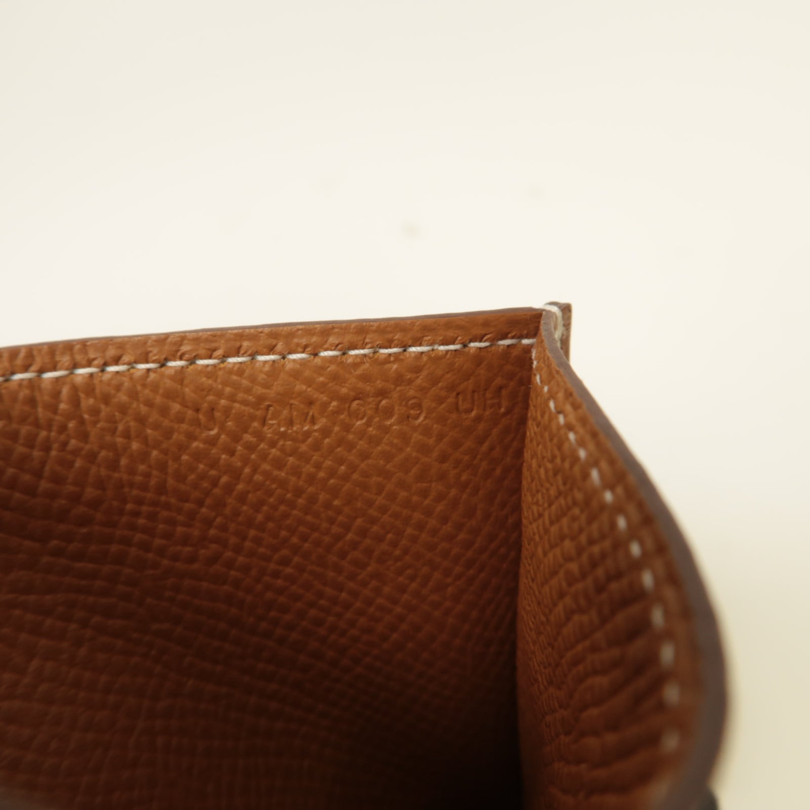 HERMES Epsom皮革Card Case卡片套棕色