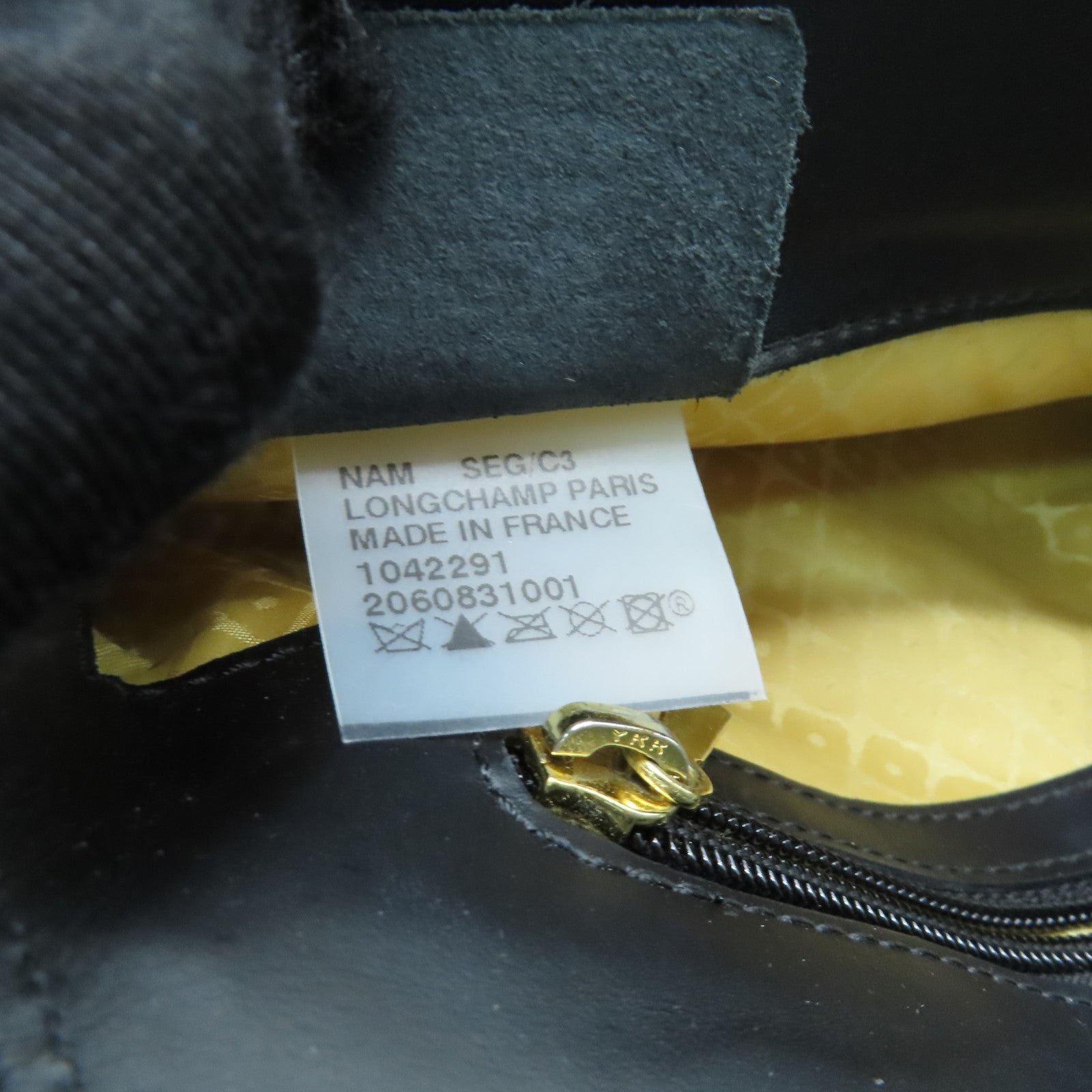 Longchamp 牛皮皮革Chain Shoulder Bag金扣鏈帶肩背袋黑色