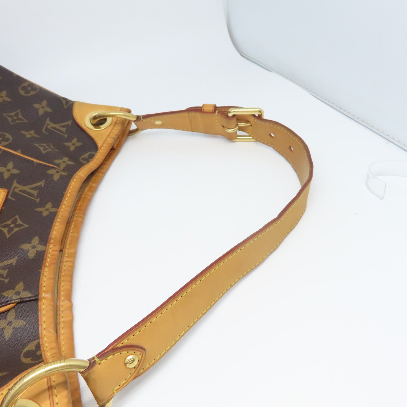 LOUIS VUITTON 【激減優惠】Monogram Galliera PM金扣手挽袋啡色