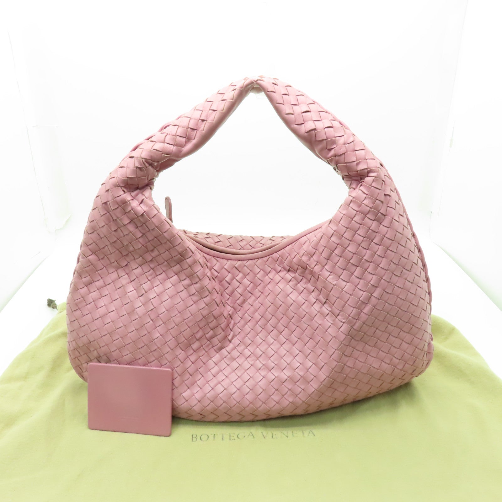 BOTTEGA VENETA 羊皮皮革Shoulder Bag肩背袋粉紅色