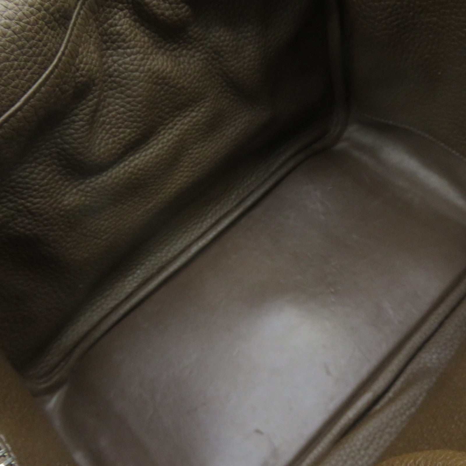 HERMES 【激減優惠】Clemence皮革Lindy 30 Shoulder Bag銀扣肩背袋Chocolate啡色