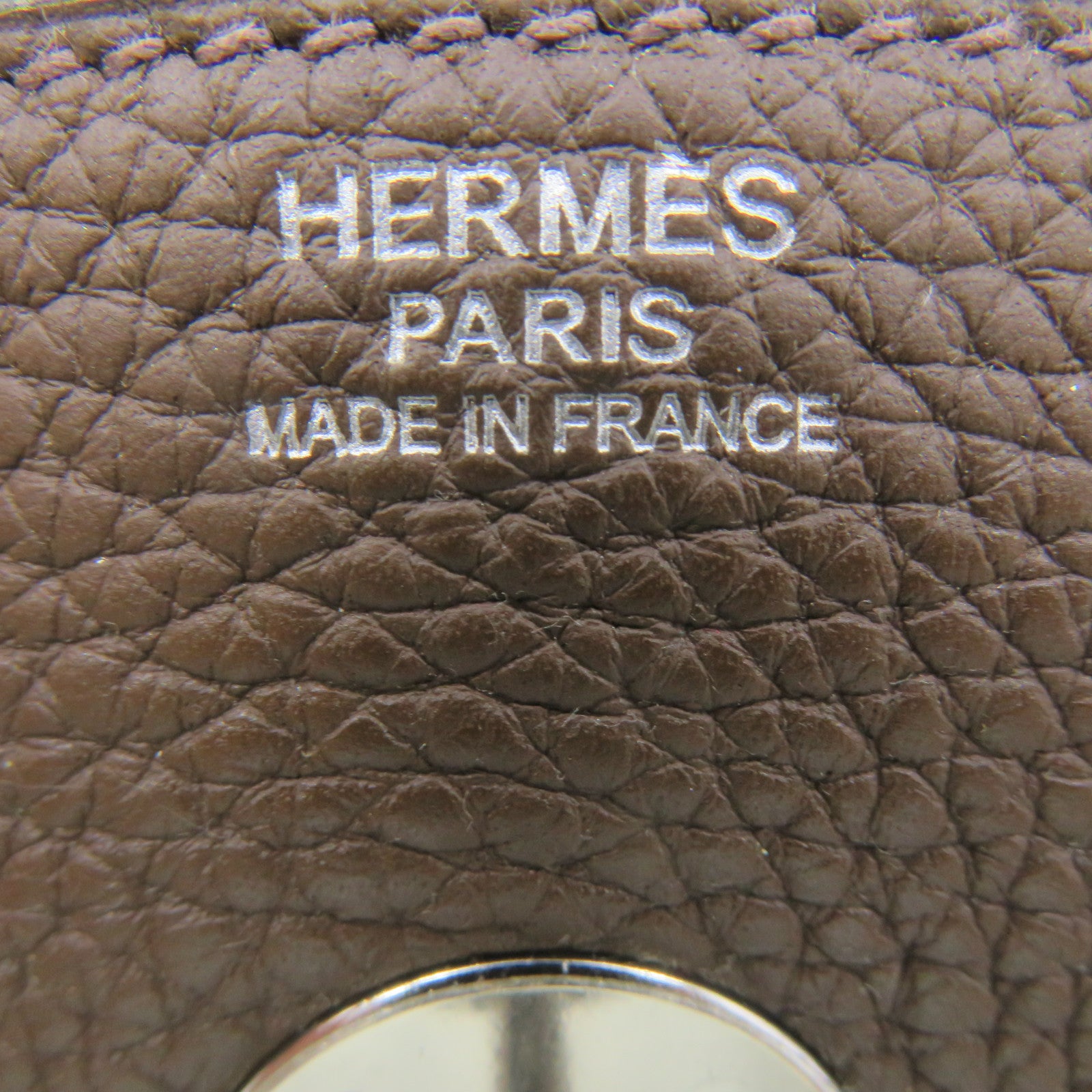 HERMES 【激減優惠】Clemence皮革Lindy 30 Shoulder Bag銀扣肩背袋Chocolate啡色