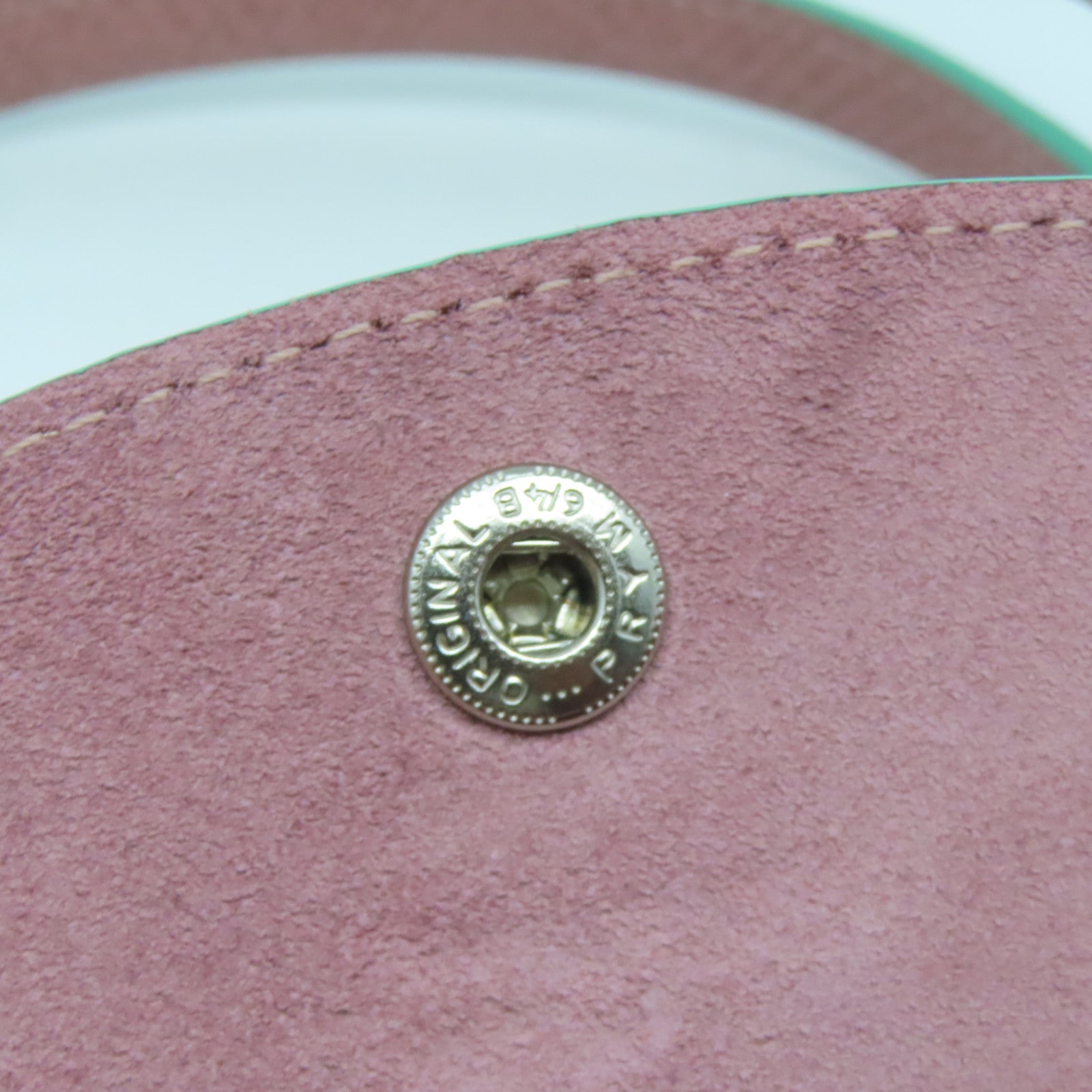 Longchamp 尼龍Tote Bag銀扣肩背袋粉紅色