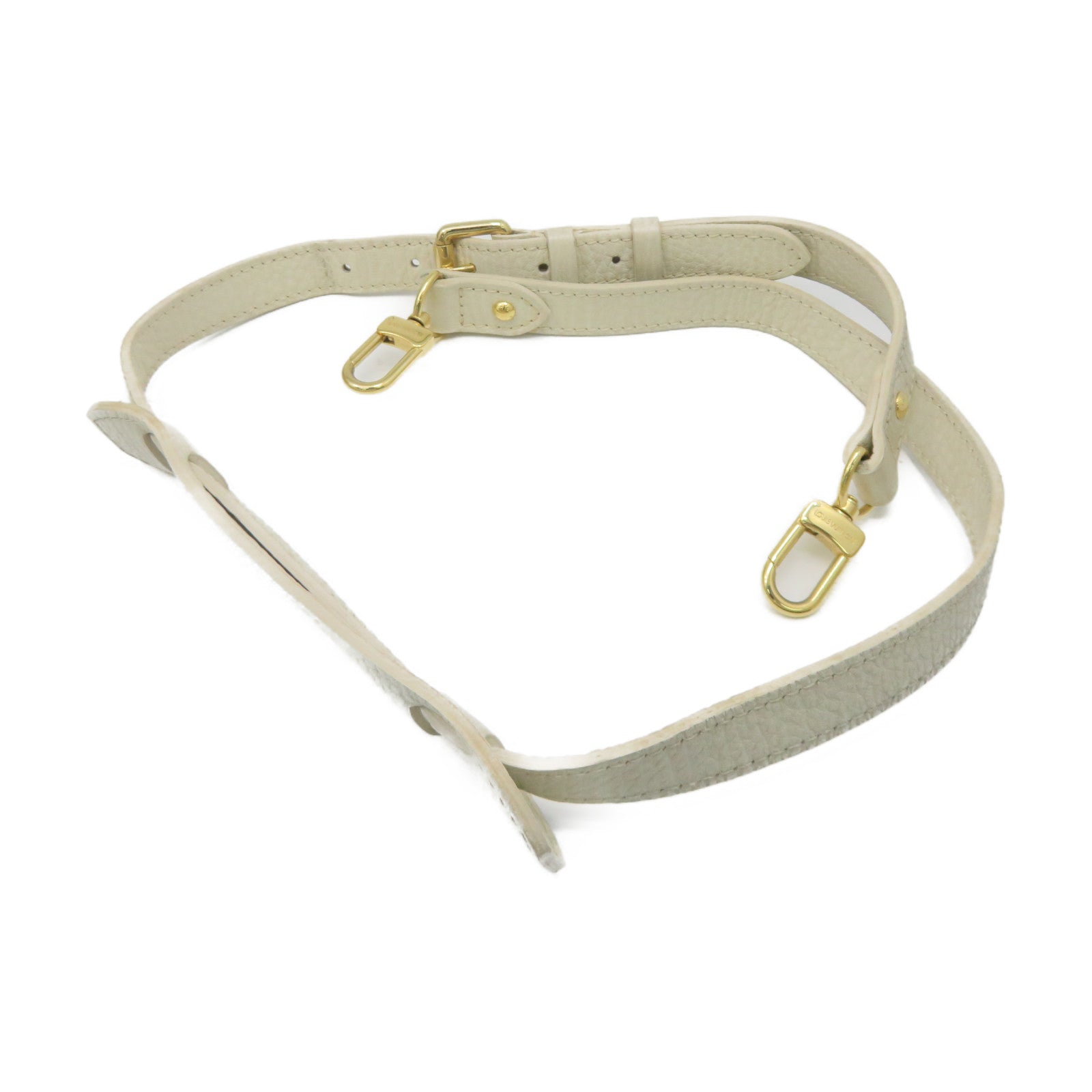 LOUIS VUITTON [Sharp discount] Monogram Mini Lin Marina PM gold buckle handle shoulder bag beige