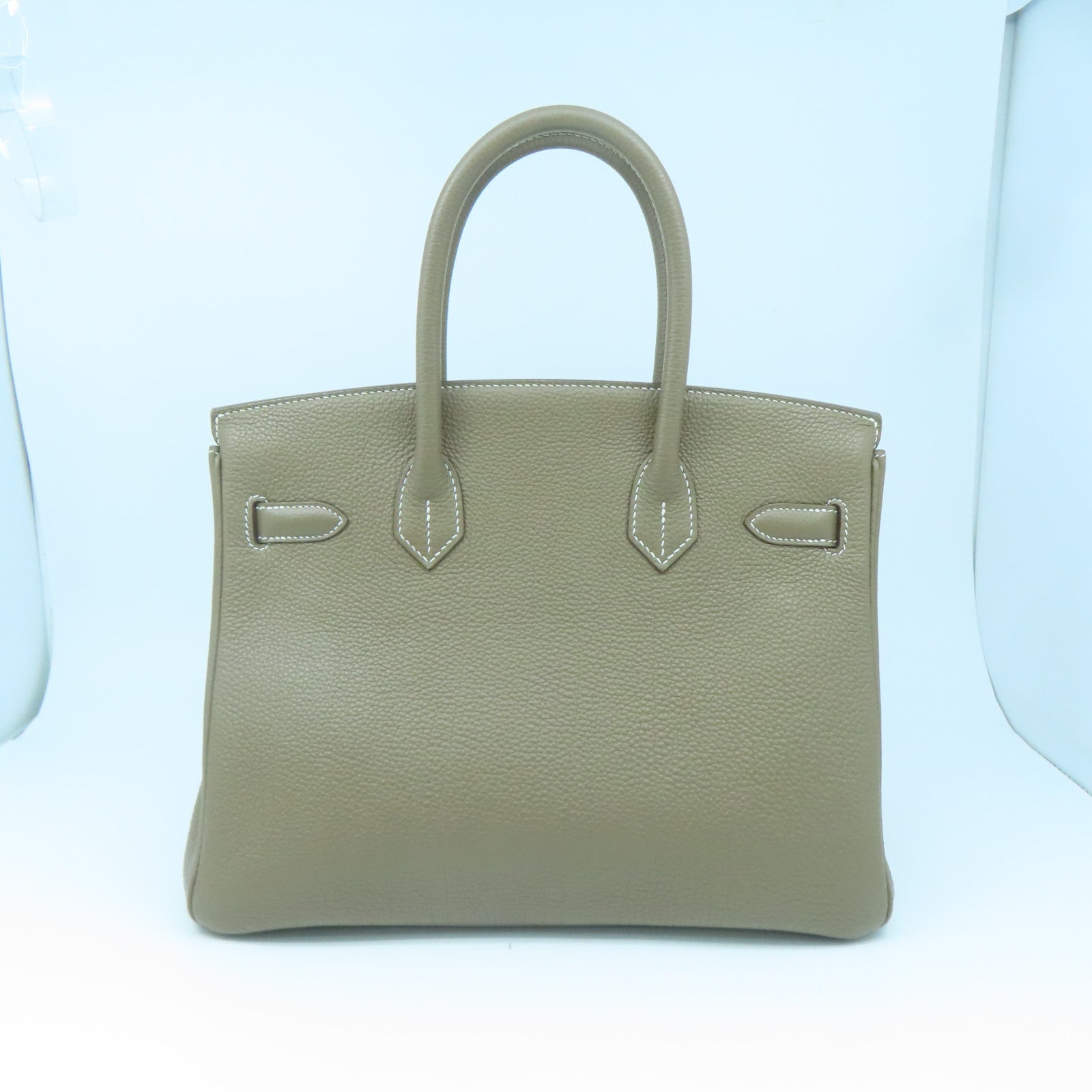 HERMES Togo皮革Birkin 30金扣手挽袋大象灰