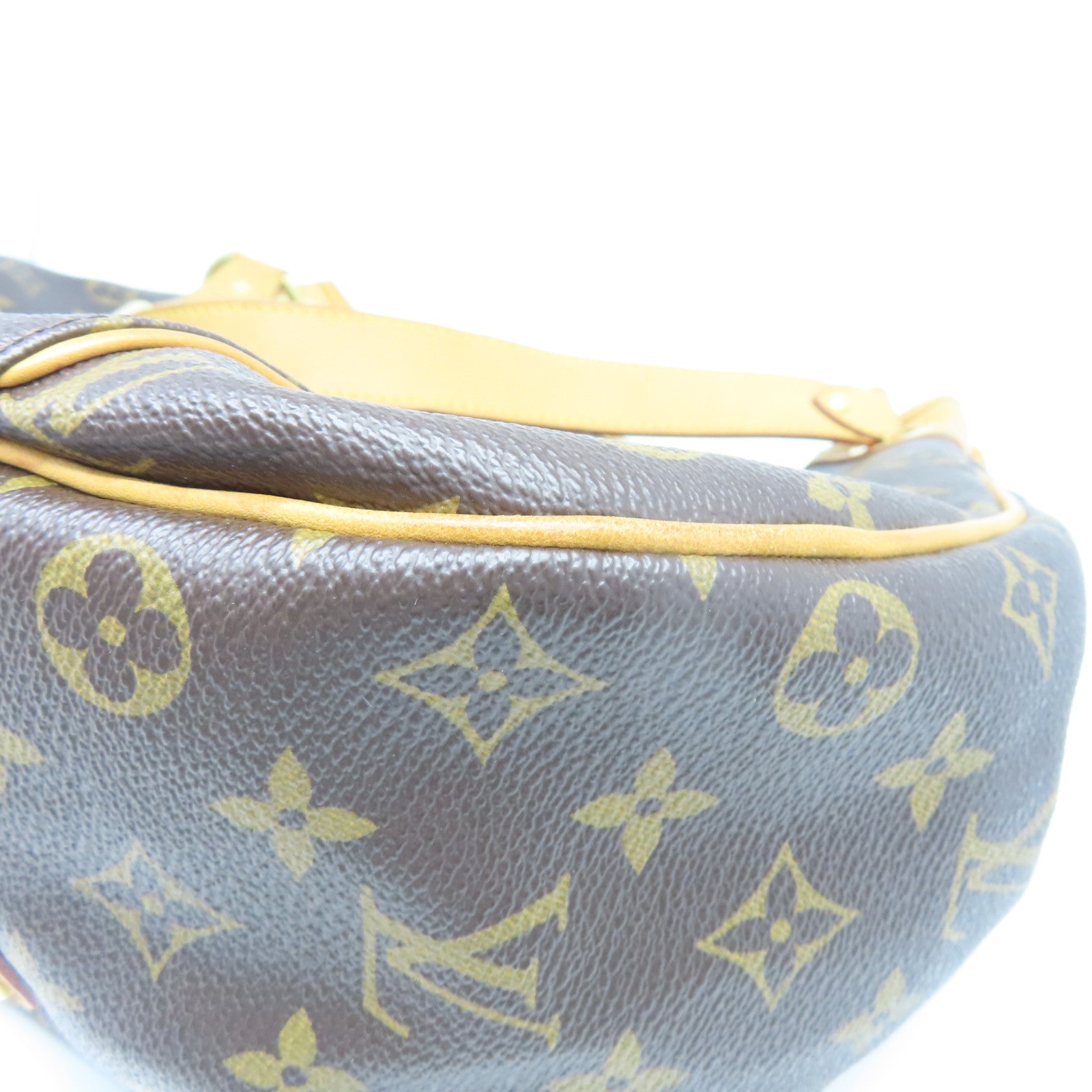 LOUIS VUITTON 【激減優惠】Monogram Galliera PM金扣手挽袋啡色
