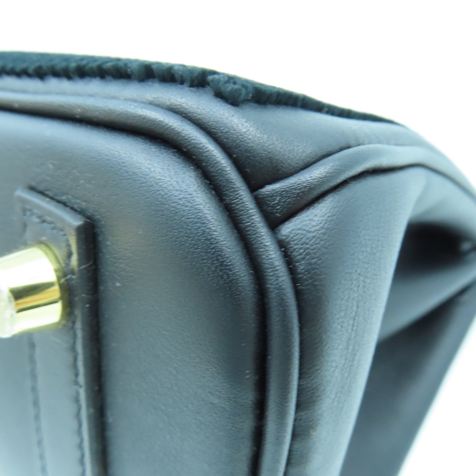 HERMES 【激減優惠】Swift皮革Birkin 25 Hand Bag金扣手挽袋黑色