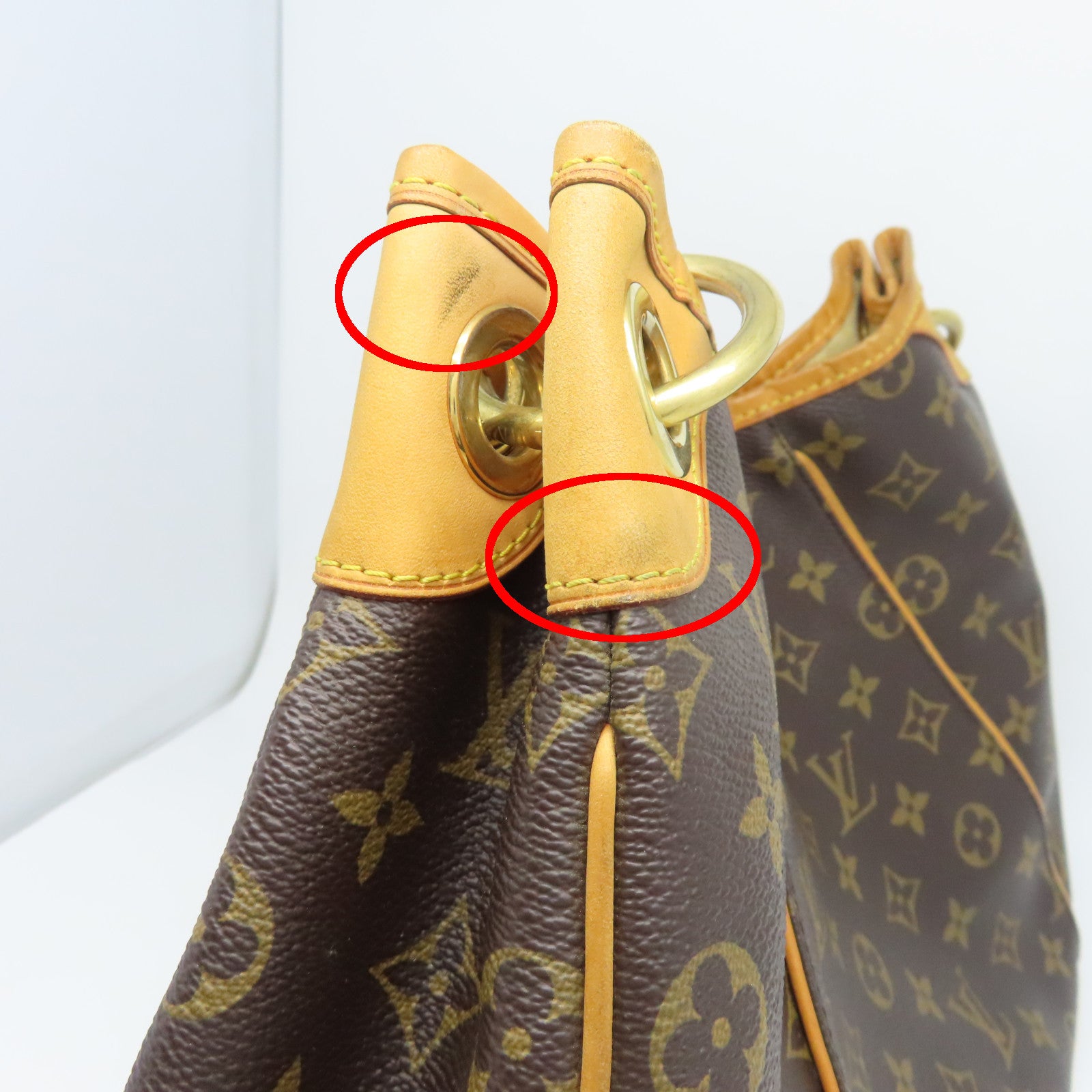 LOUIS VUITTON 【激減優惠】Monogram Galliera PM金扣手挽袋啡色