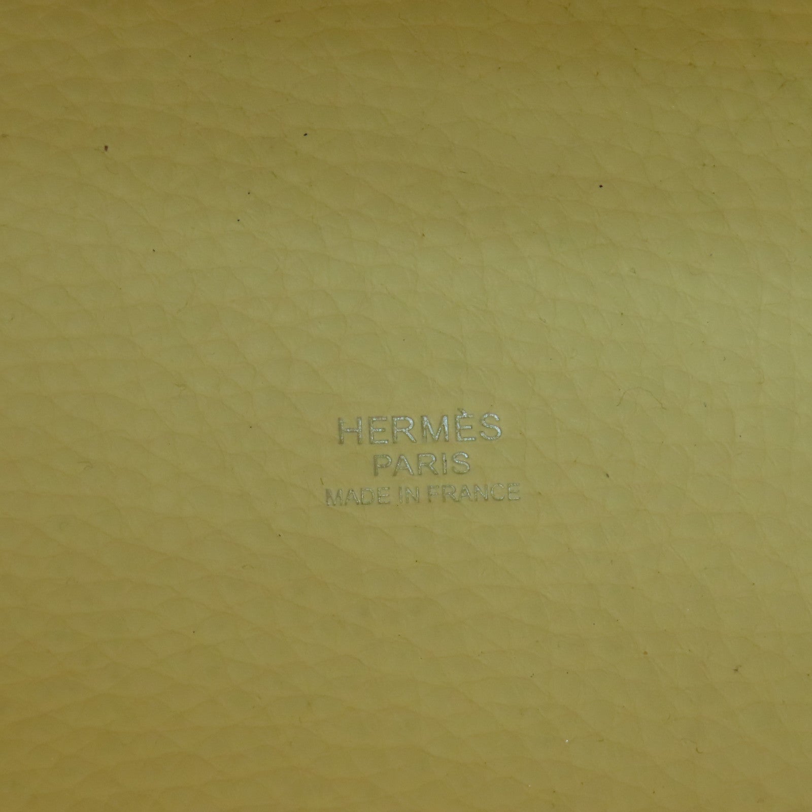 HERMES Clemence Leather Picotin PM Silver Button Handle Bag White