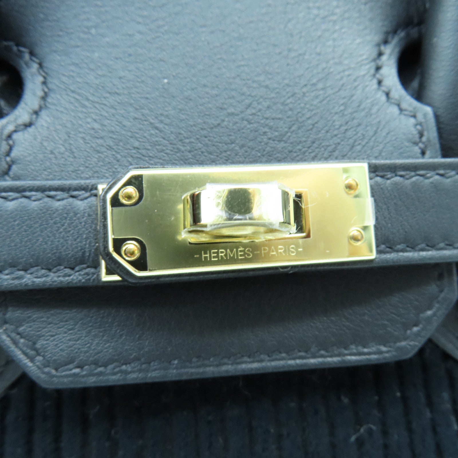 HERMES 【激減優惠】Swift皮革Birkin 25 Hand Bag金扣手挽袋黑色