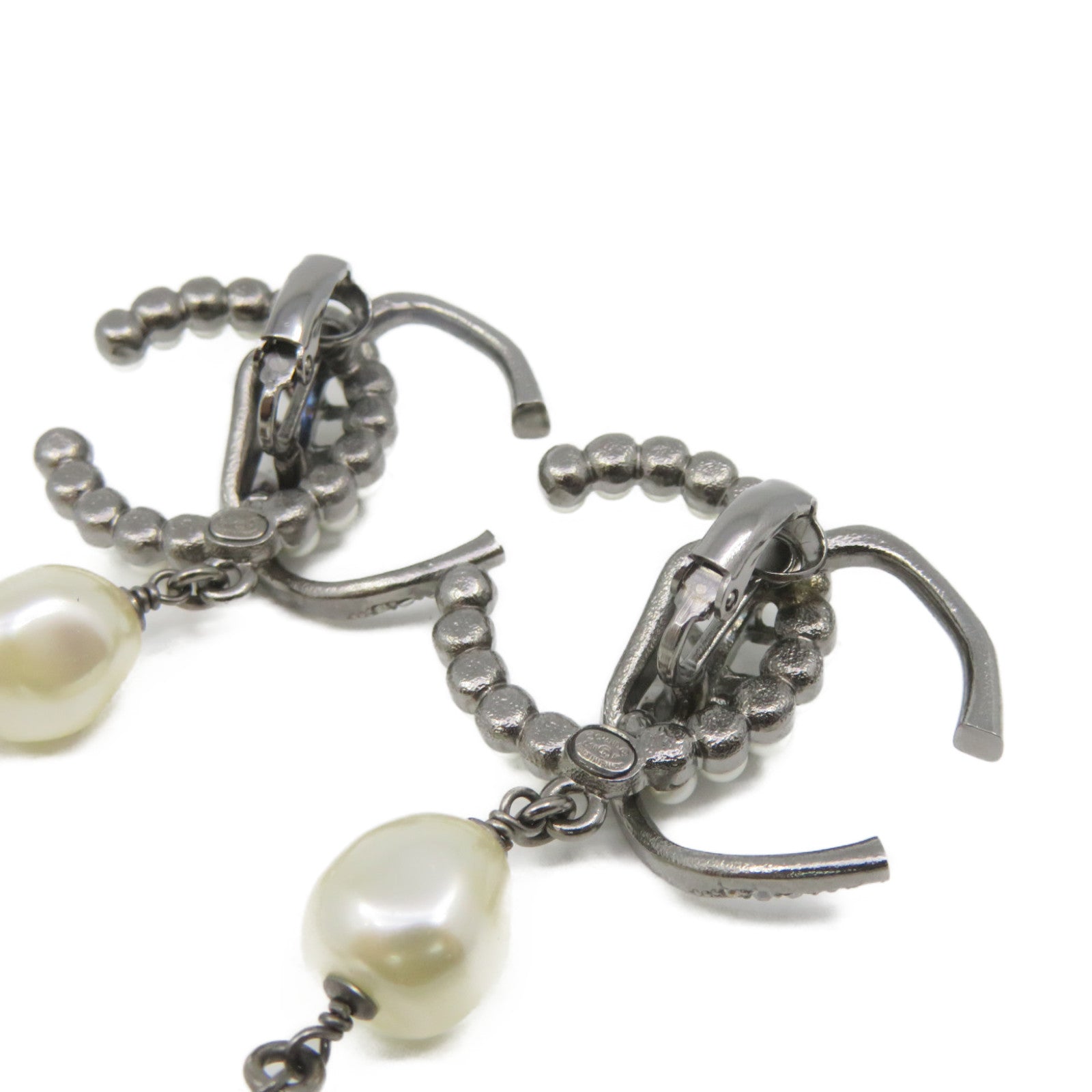 CHANEL 金屬/仿珍珠Earrings耳環