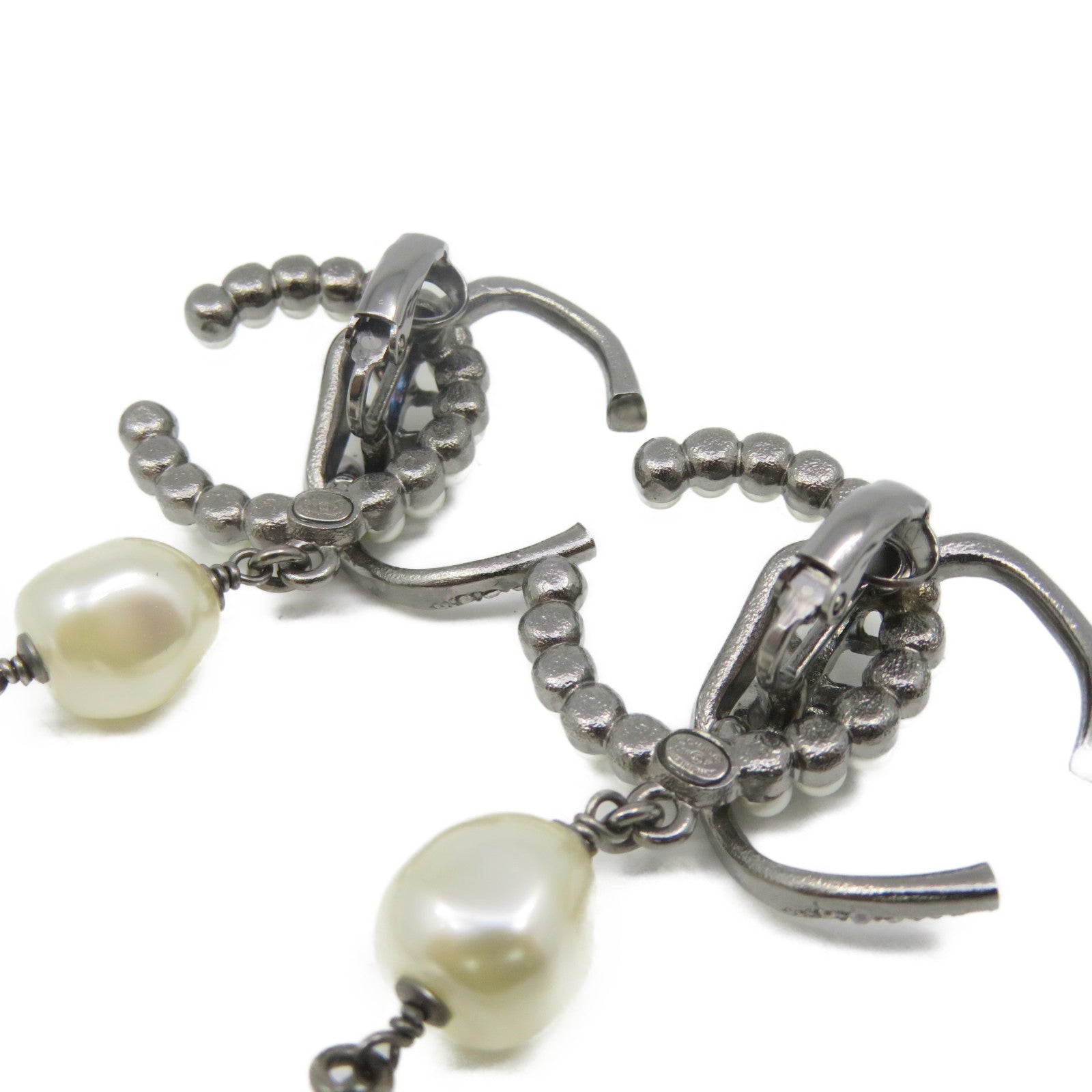 CHANEL 金屬/仿珍珠Earrings耳環