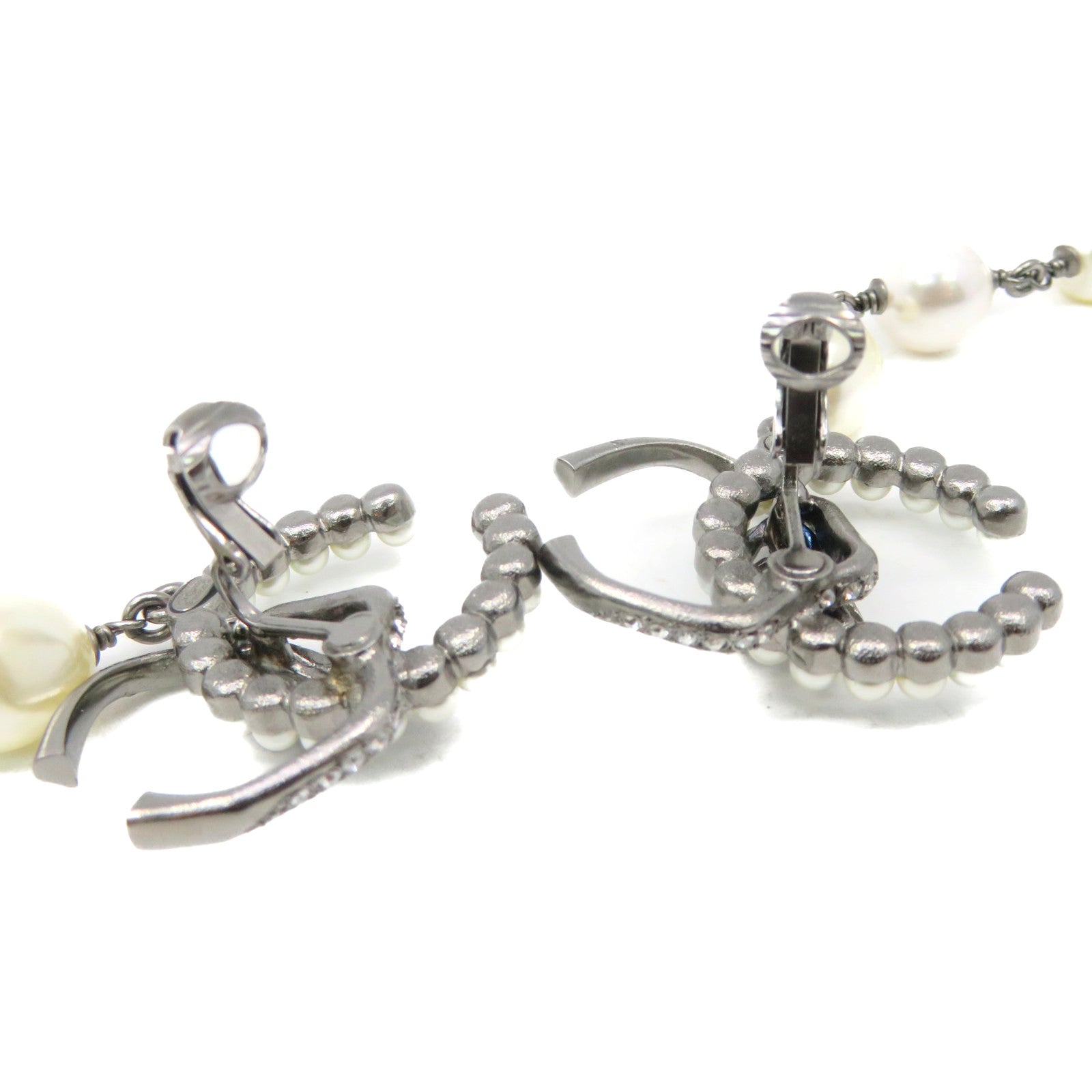 CHANEL 金屬/仿珍珠Earrings耳環