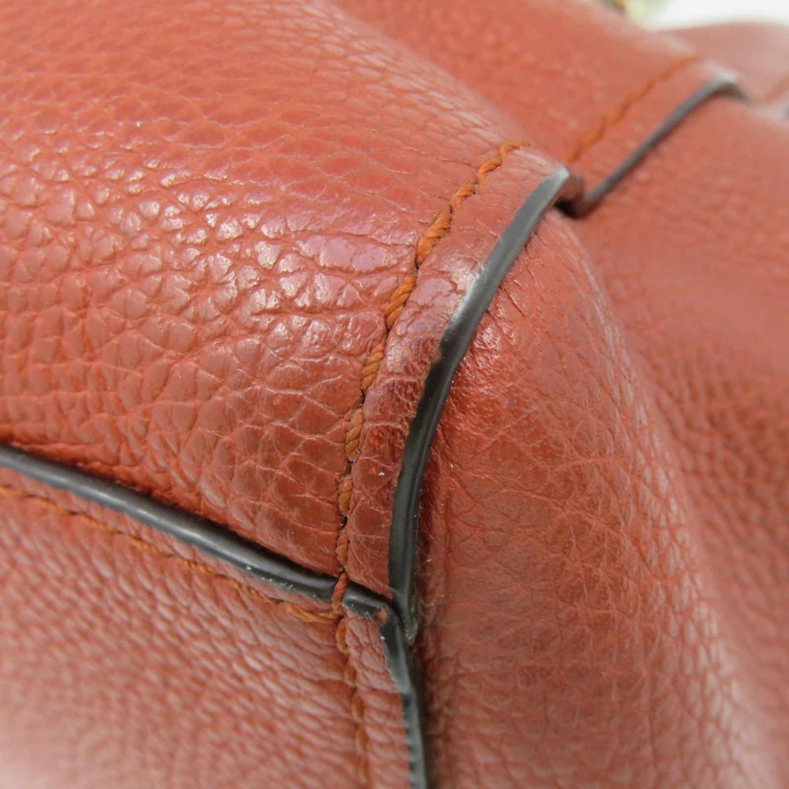 COACH [Sharp Discount] Leather Shoulder Bag Chain Belt Brown
