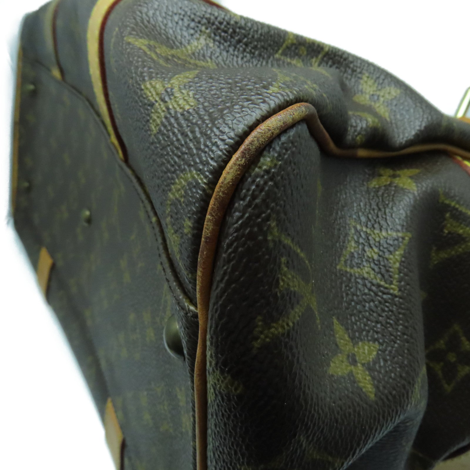 LOUIS VUITTON Monogram Carryall Tote Bag金扣手挽袋啡色