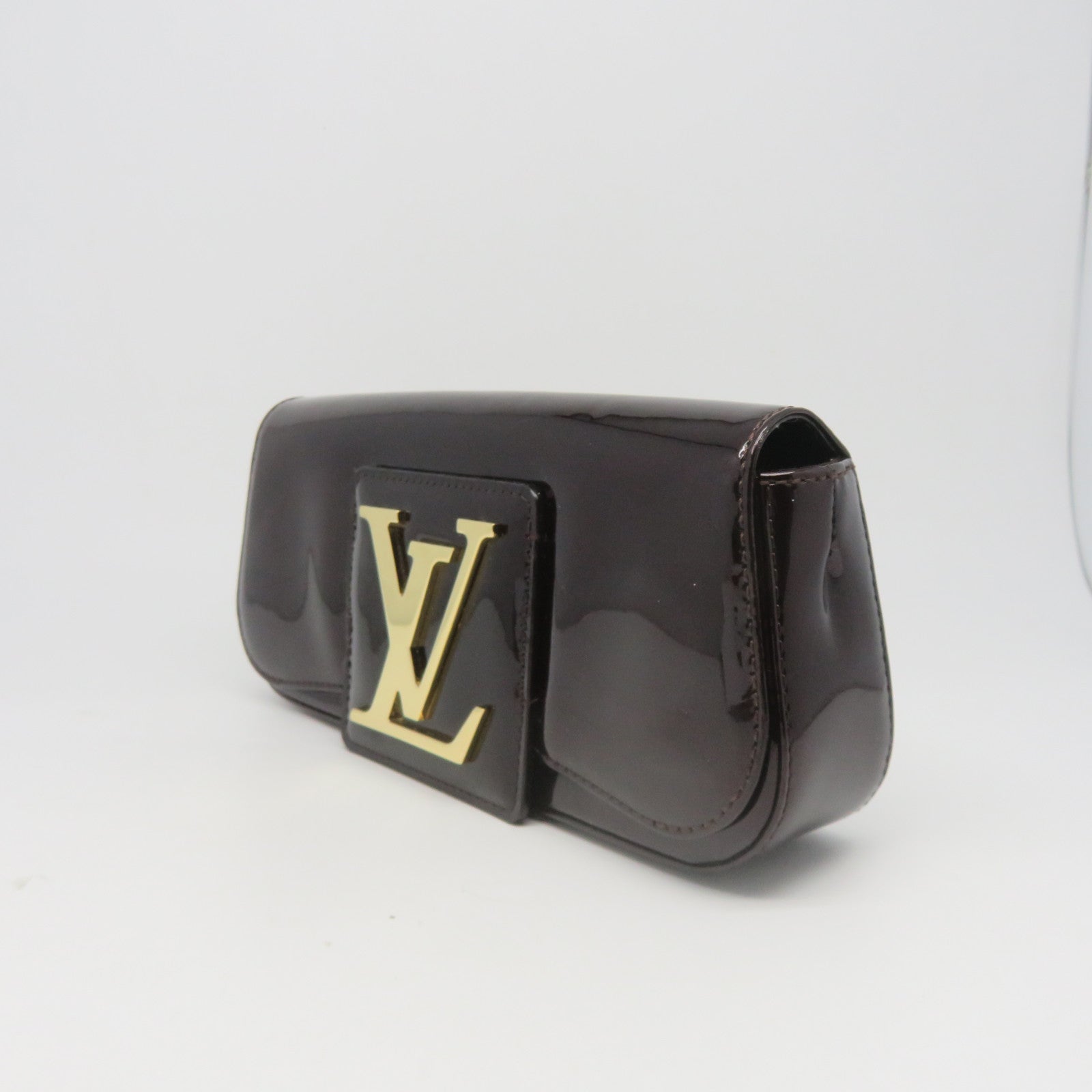 LOUIS VUITTON 【激減優惠】Vernis Pochette Sobe金扣手拿包紫色