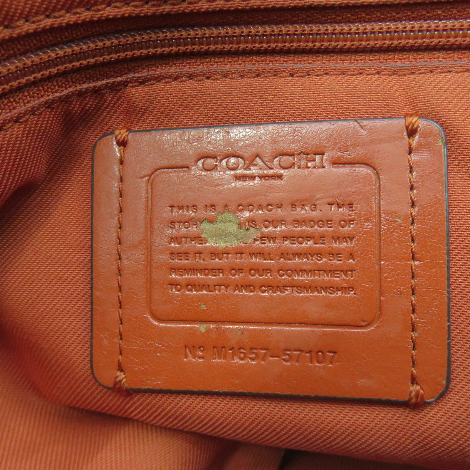 COACH [Sharp Discount] Leather Shoulder Bag Chain Belt Brown