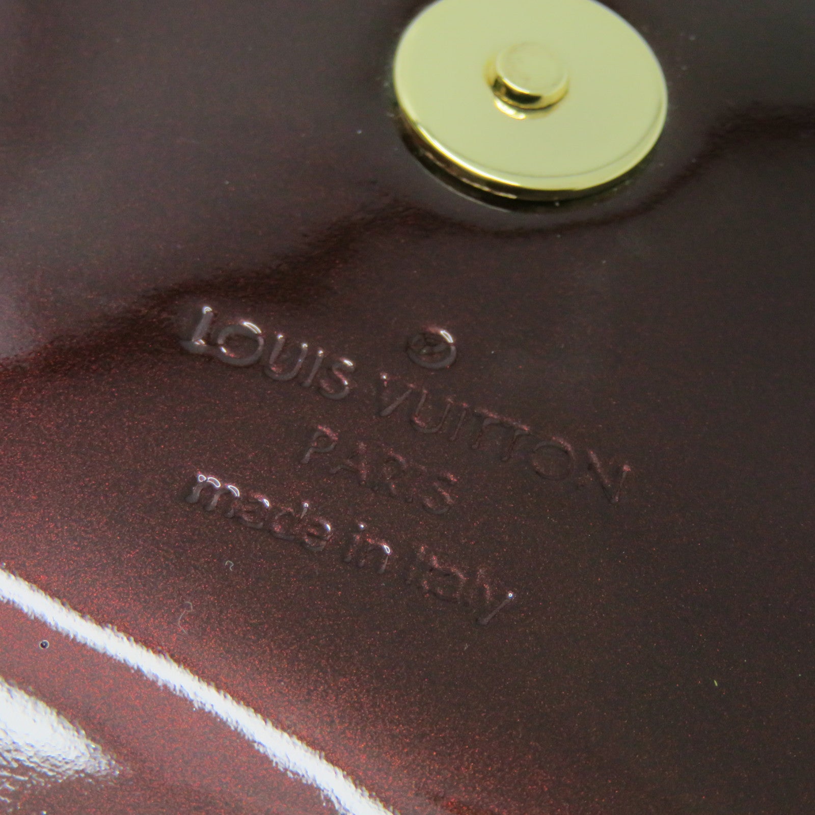 LOUIS VUITTON 【激減優惠】Vernis Pochette Sobe金扣手拿包紫色