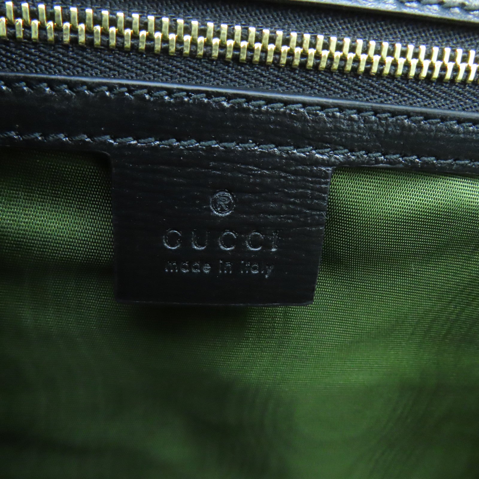 GUCCI 牛皮皮革Shoulder Bag金扣肩背袋黑色