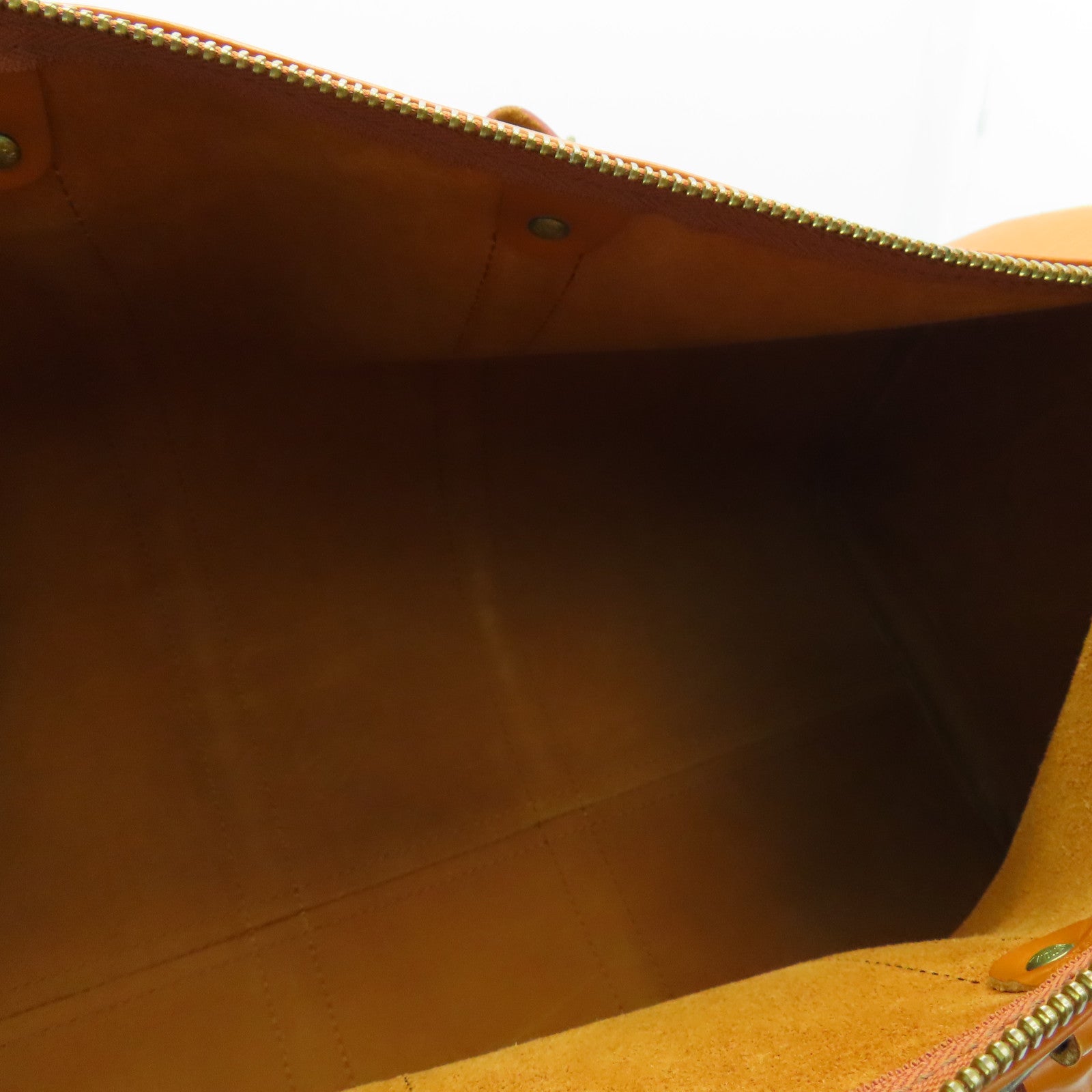LOUIS VUITTON Epi Keepall 50 Boston Bag金扣波士頓包啡色