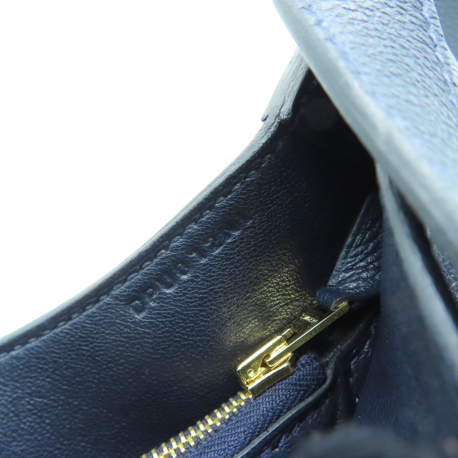 HERMES 【激减优惠】Evercolor皮革Trim 24金扣肩背袋蓝色
