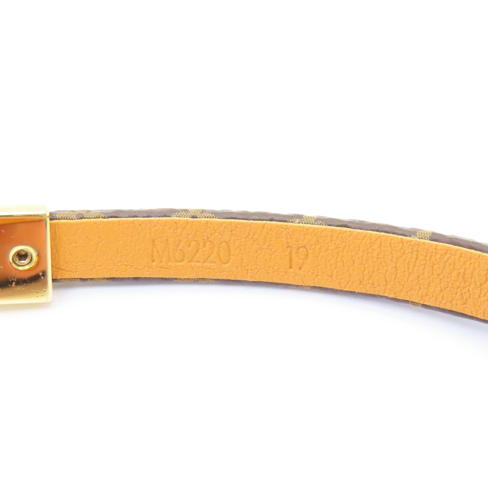 LOUIS VUITTON Monogram/金屬Bracelet手鏈棕色/金色